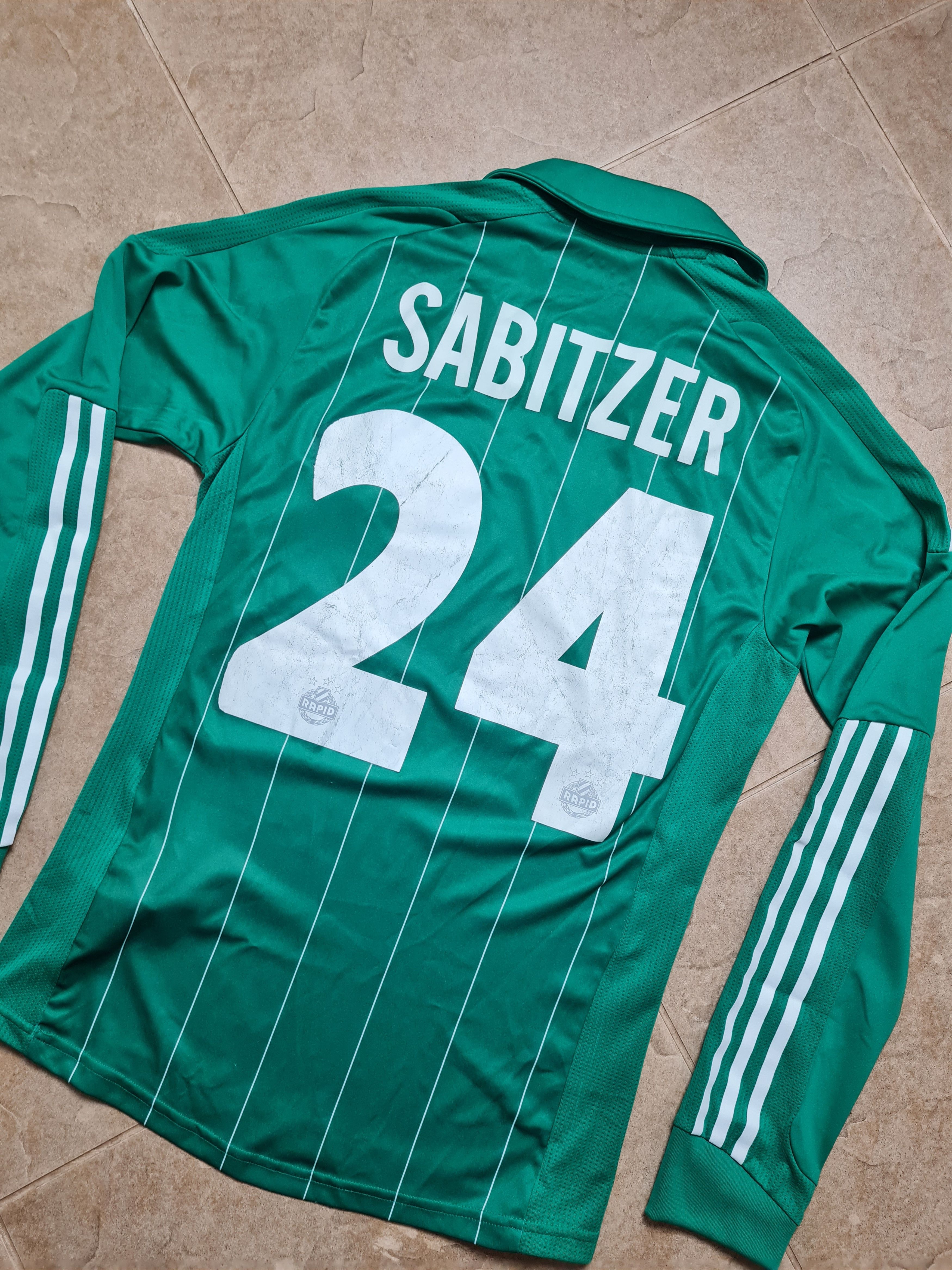 Adidas Adidas SK Rapid Wien Home Football Shirt SABITZER #24 Size US S / EU 44-46 / 1 - 18 Thumbnail