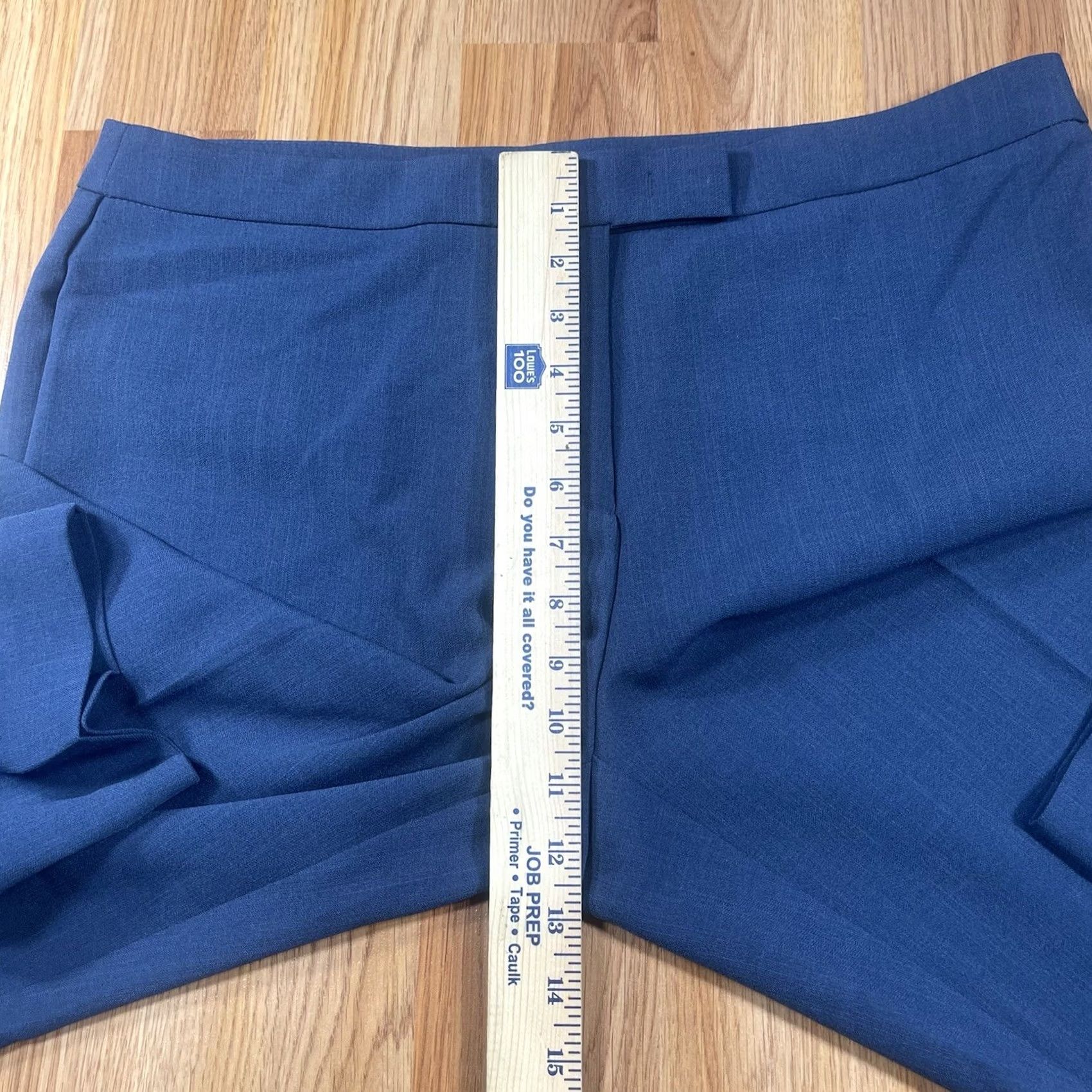 Anne Klein VINTAGE Ann Klein FrontZip Stretch Capri Crop Pants Womens Size 12 Navy Blue NWT Size 34" / US 12 / IT 48 - 4 Thumbnail