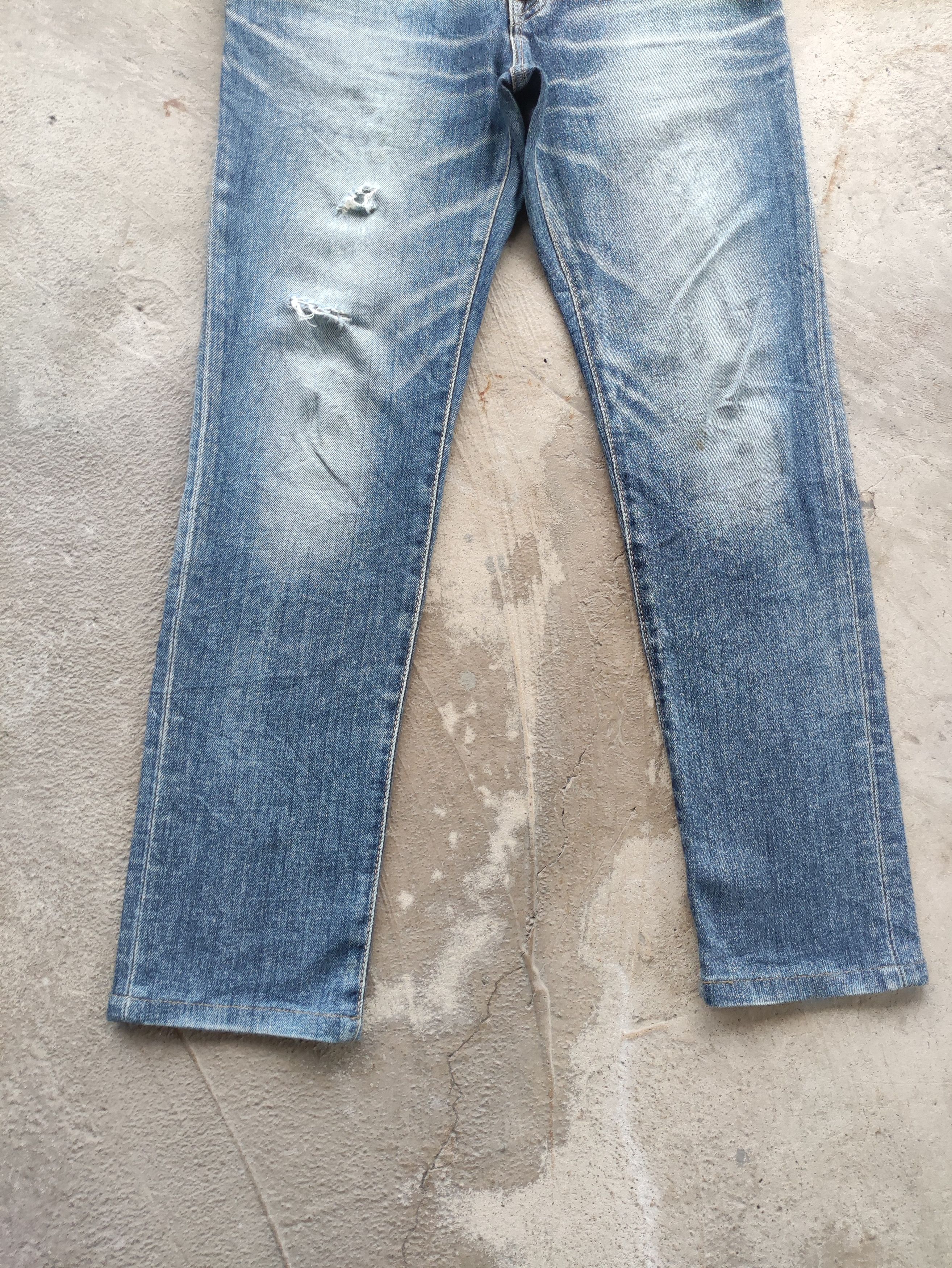 Edwin Vintage Edwin Japan Jean Distressed Faded Denim Size US 31 - 4 Thumbnail