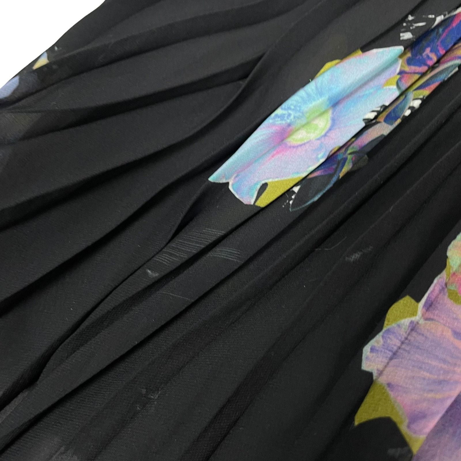 Acne Studios Acne Women's Black Polyester Pleated Pull On Flare Skirt 38 Size 38" / US 16 / IT 52 - 2 Thumbnail