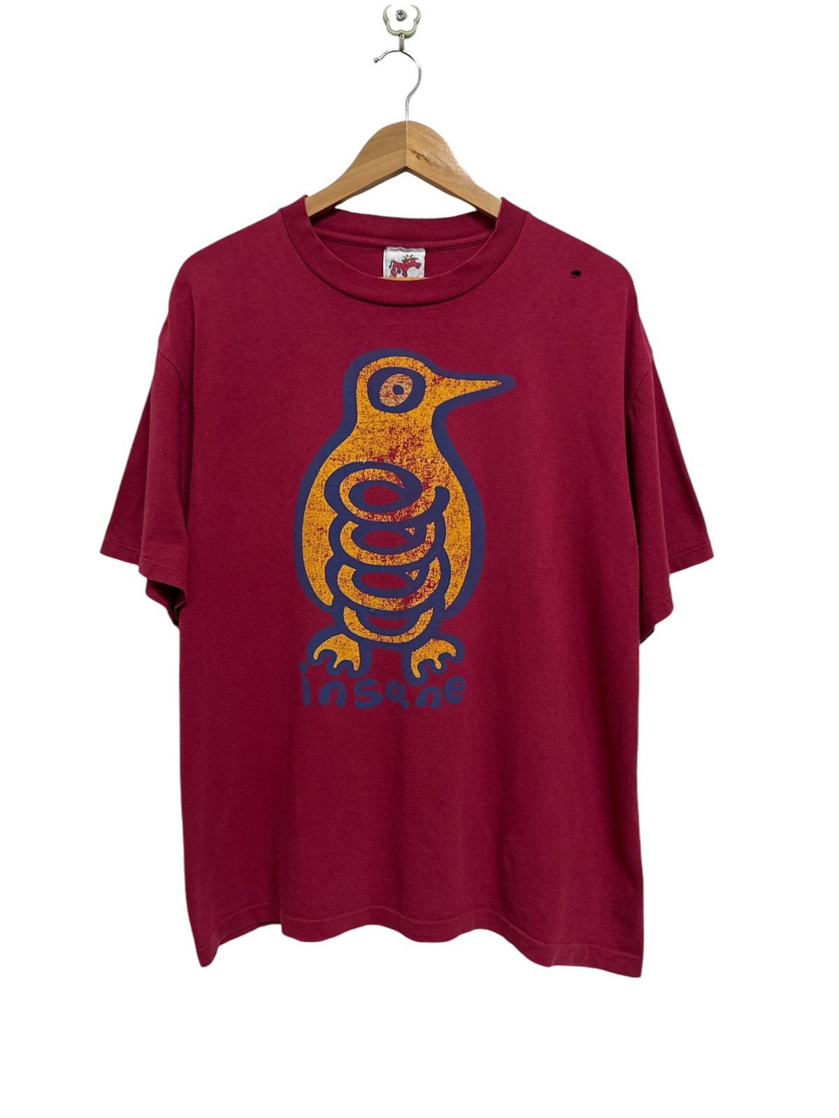 Vintage Vintage 1991 OG Insane Penguin Spring Original Artwork Tee Size US XL / EU 56 / 4 - 1 Thumbnail