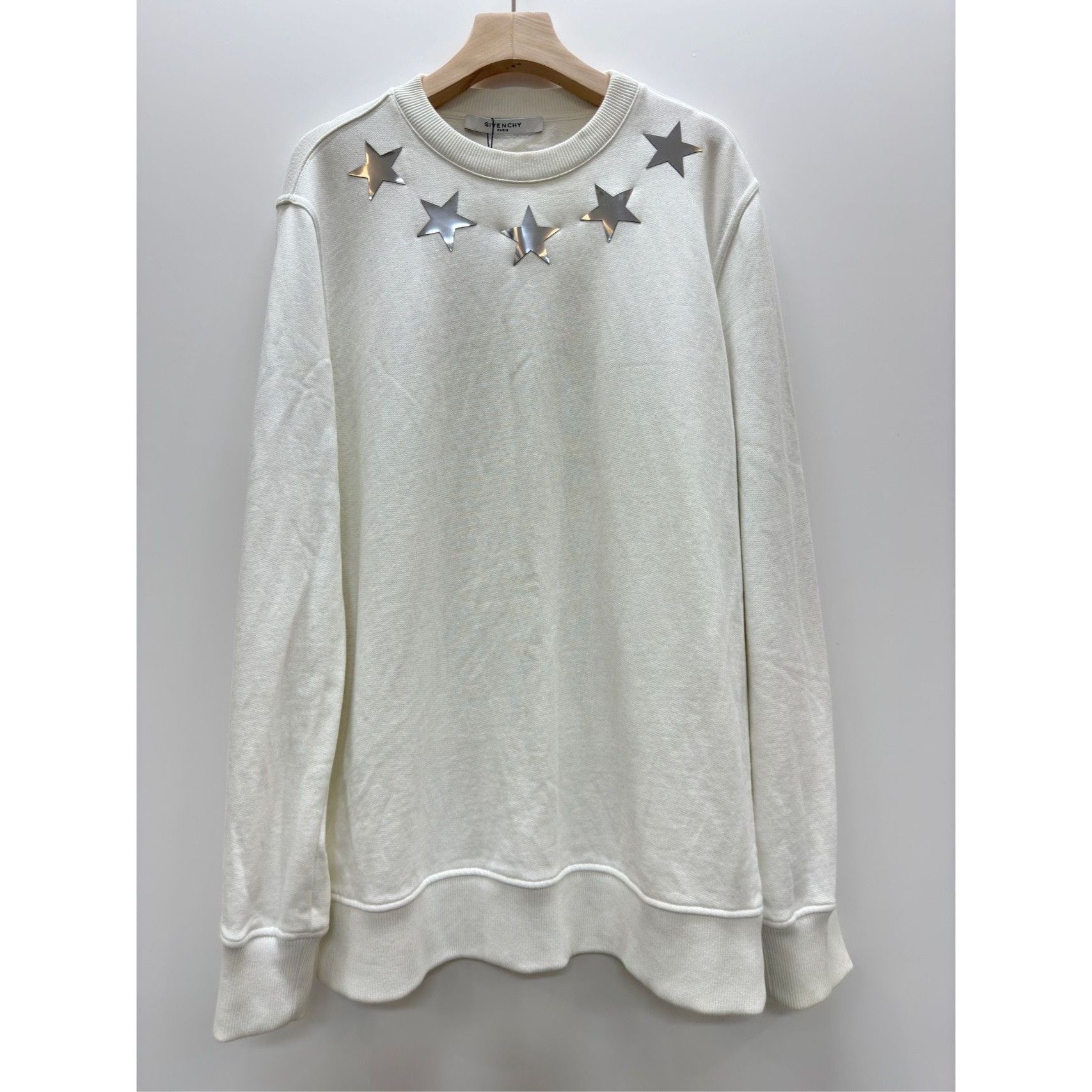 Givenchy Givenchy Classic Black Star Appliqué Crewneck Sweatshirt (Si Size S / US 4 / IT 40 - 1 Thumbnail