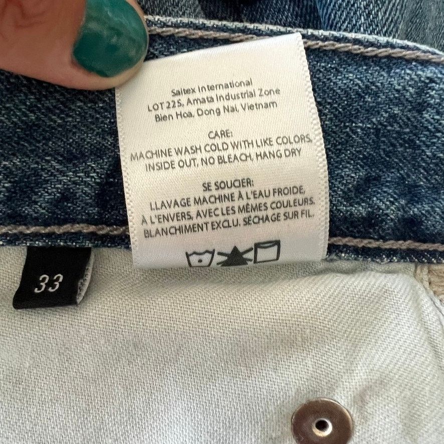 Edwin Edwin High Waist Cai Denim Cut Off Jean Shorts Size 33 Size 33" - 9 Thumbnail