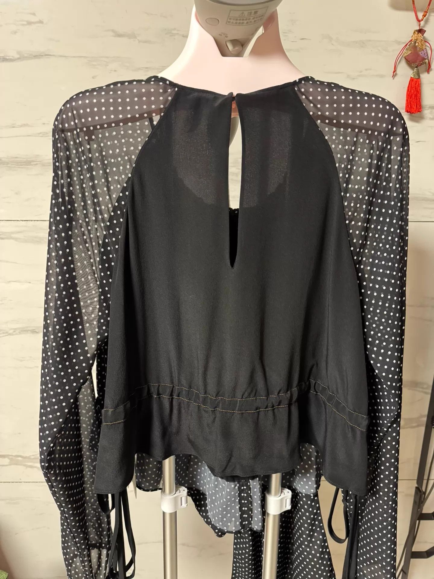 Loewe LOEWE Women's Polka Dot New Blouses 38 Size XS / US 0-2 / IT 36-38 - 6 Thumbnail