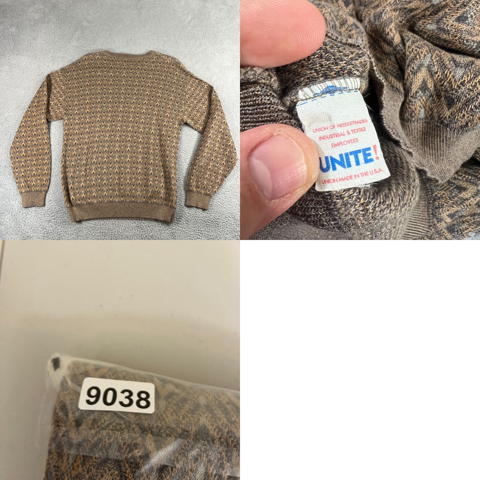 Vintage VINTAGE Tricots St Raphael Knit Sweater Mens L Large Geometric 3D Design USA MADE Streetwear? Size US L / EU 52-54 / 3 - 8 Thumbnail
