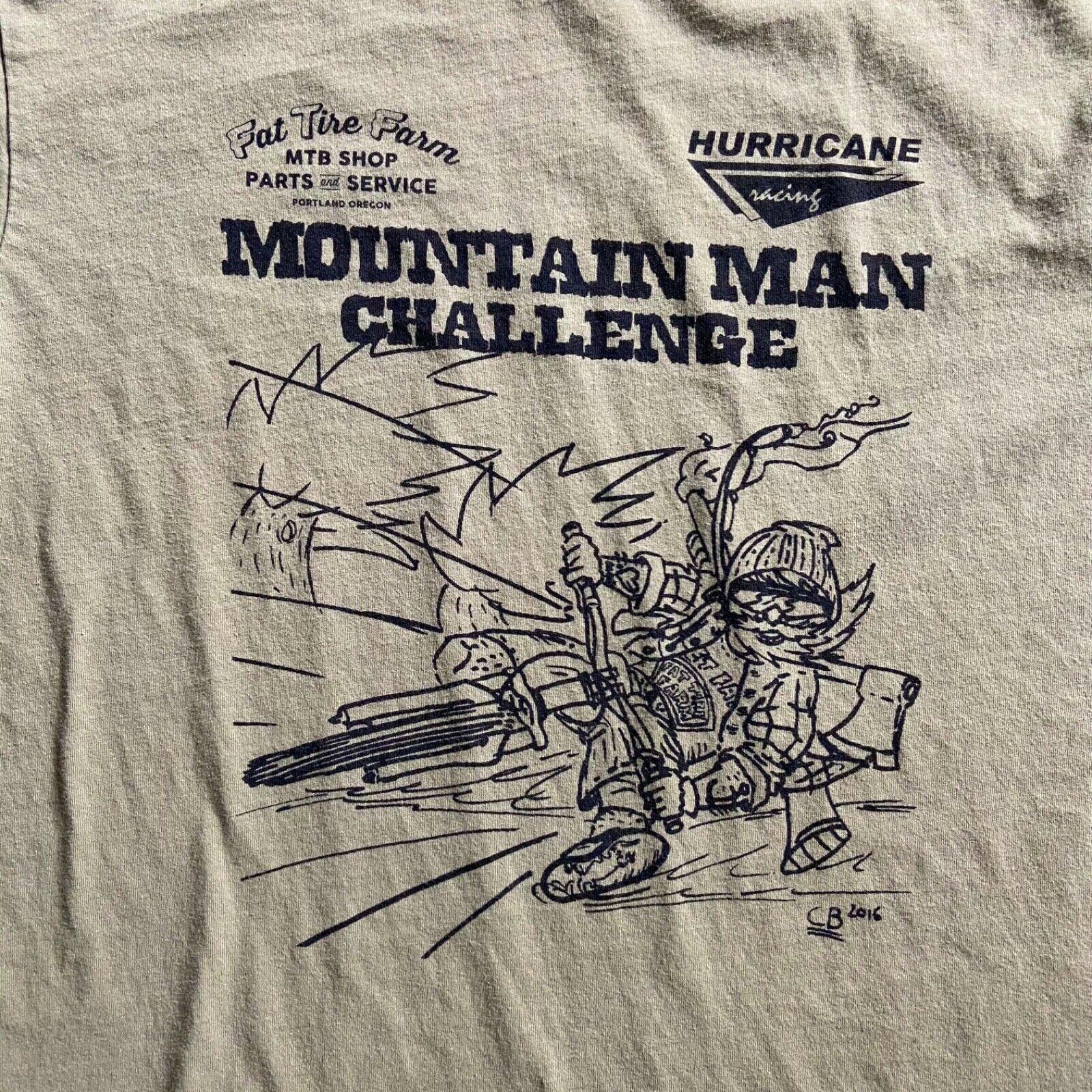 Next Level Mountain Man Challenge T Shirt Bike Racing Fat Tire Farm Sm Size US S / EU 44-46 / 1 - 4 Thumbnail