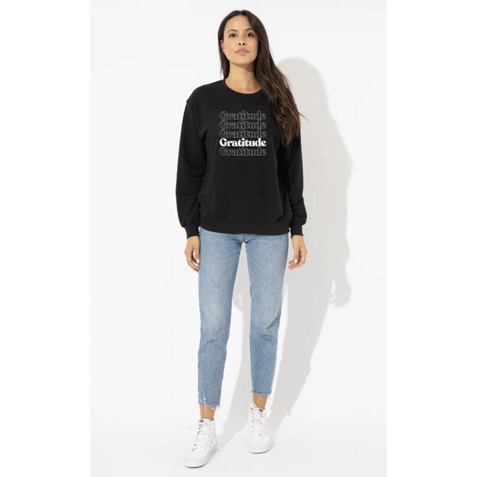 Riot Division Suburban riot GRATITUDE WILLOW SWEATSH BLACK size XS A003057 Size XS / US 0-2 / IT 36-38 - 2 Thumbnail