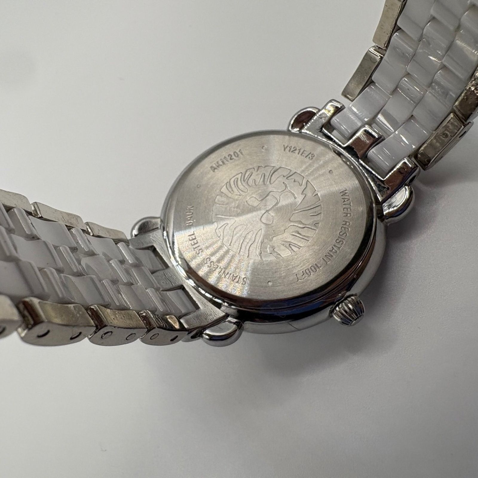 Anne Klein Anne Klein Quartz Watch White Ceramic Band, Pearl Dial Size ONE SIZE - 3 Thumbnail