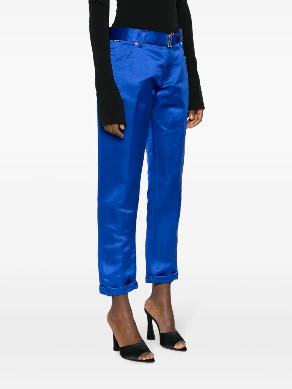 Tom Ford o1y0126 Casual Pant in Bright Blue Size 26" / US 2 / IT 38 - 2 Thumbnail