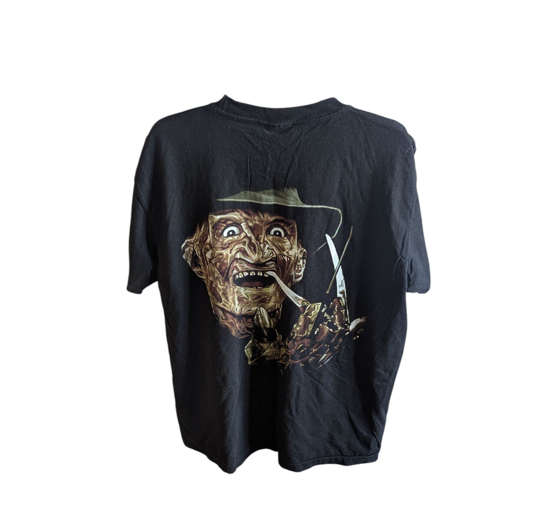 Vintage Vintage 90s Freddy Krueger double sided t-shirt rare Size US XL / EU 56 / 4 - 2 Thumbnail
