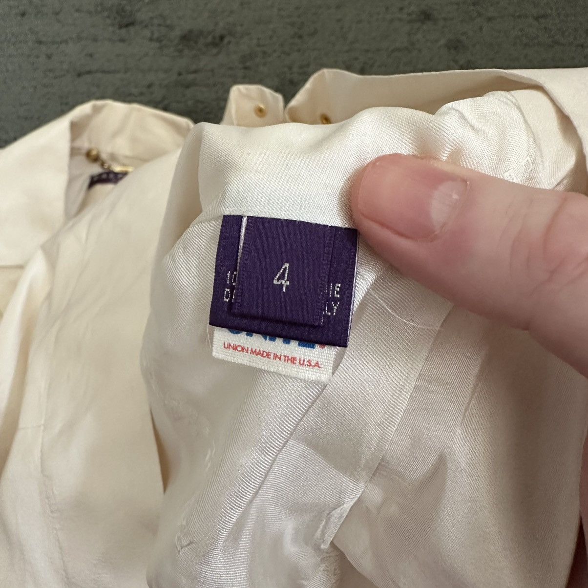Ralph Lauren Purple Label Vintage Ralph Lauren Purple Label Spring 2002 Silk Jacket Size S / US 4 / IT 40 - 5 Thumbnail