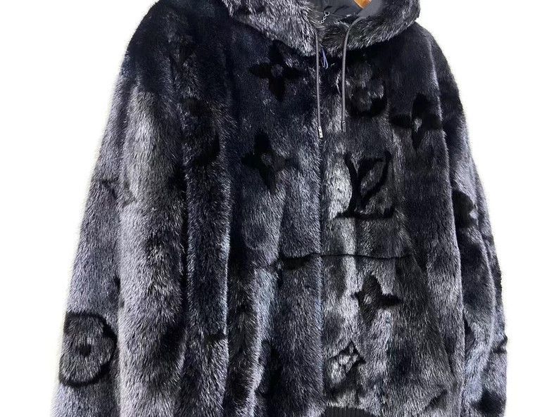 Louis Vuitton Louis Vuitton black mink fur hoodie-2507 Size US M / EU 48-50 / 2 - 2 Thumbnail