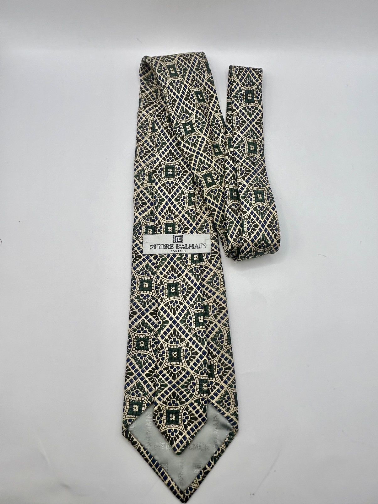 Pierre Balmain Vintage Pierre Balmain Geometric Pattern Tie Size ONE SIZE - 1 Thumbnail