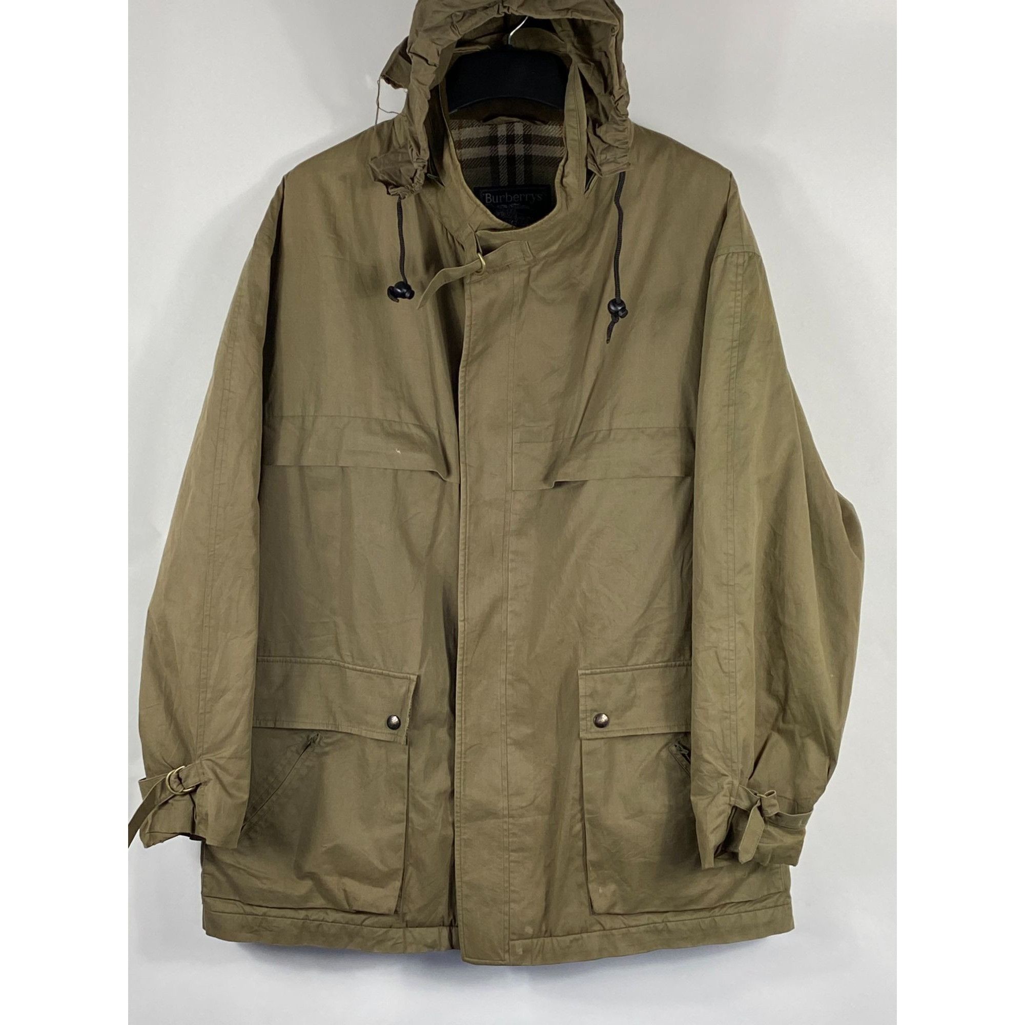 image of Vintage Burberry Prorsum Parka Jacket Green Size 54 Reg Men', Men's