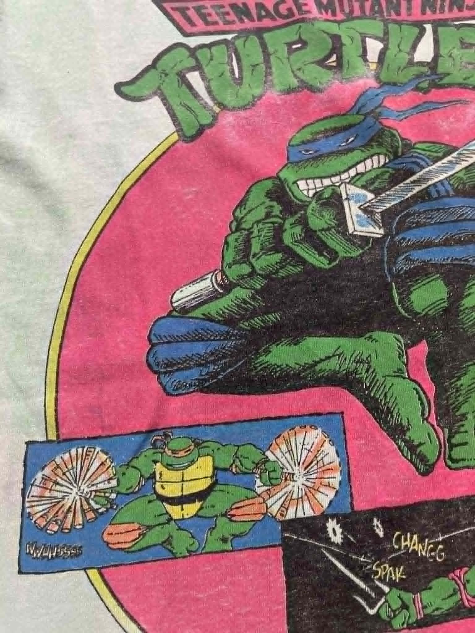Vintage Vintage Teenage Mutant Ninja Turtles TMNT Tie Dye Shirt Size US S / EU 44-46 / 1 - 4 Thumbnail