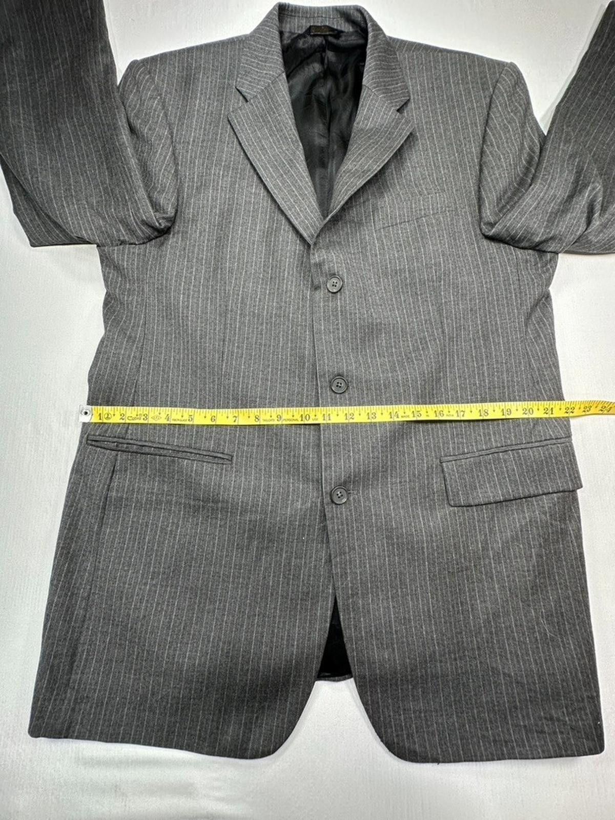 Banana Republic Banana Republic Vintage Wool/Cashmere Modern Jacket Gray 44R Size 44R - 3 Thumbnail