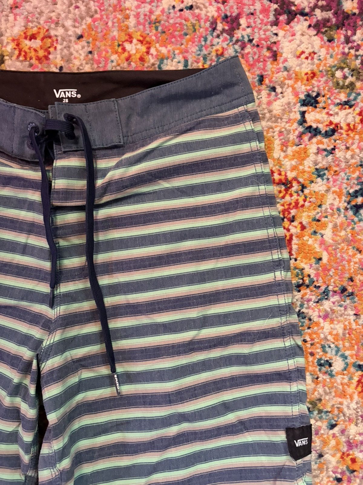 Vans Vans Striped Board Shorts Size US 28 / EU 44 - 2 Thumbnail