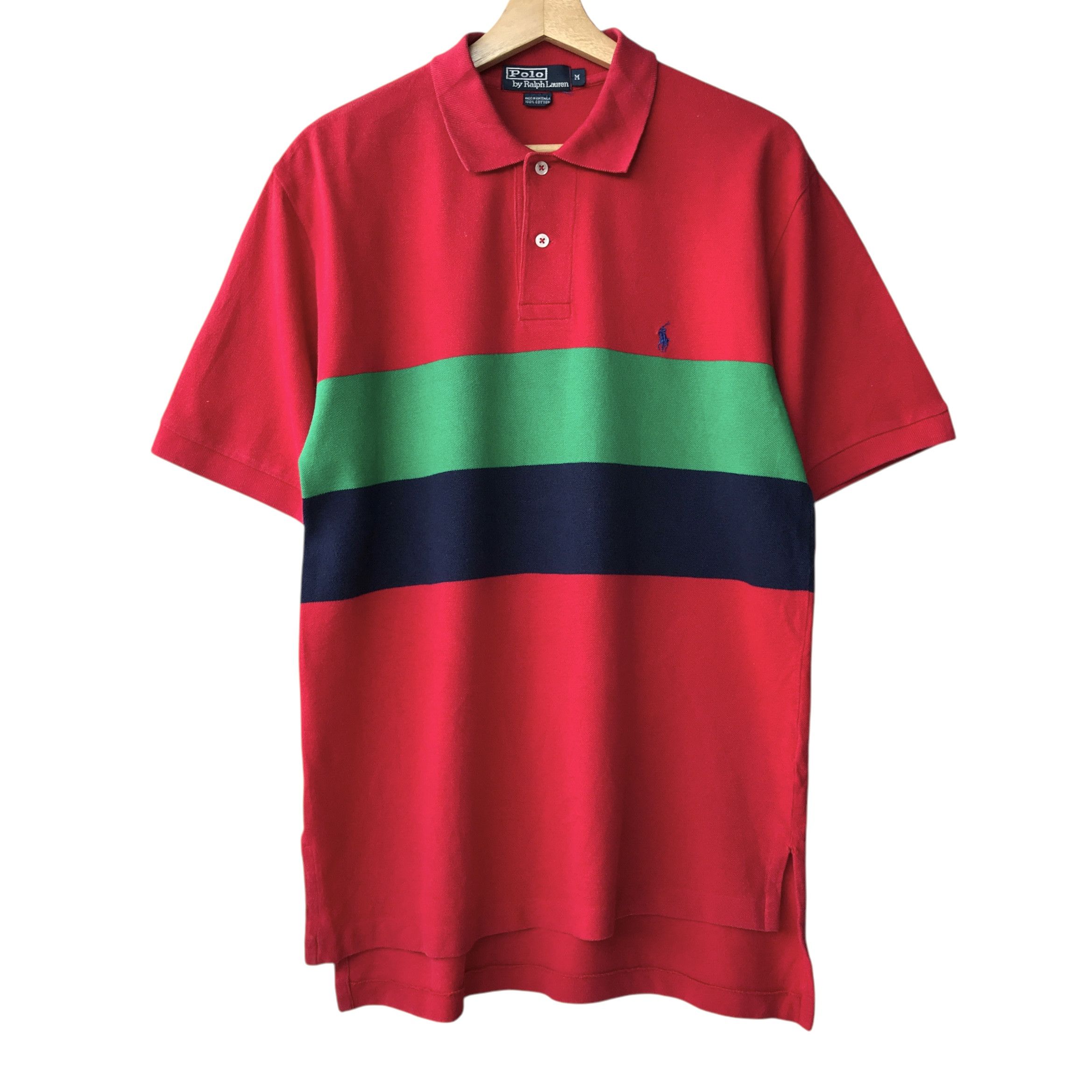 Polo Ralph Lauren × Ralph Lauren Polo Ralph Lauren RL Tri-Stripe Casual Polo Tee Size US M / EU 48-50 / 2 - 1 Thumbnail