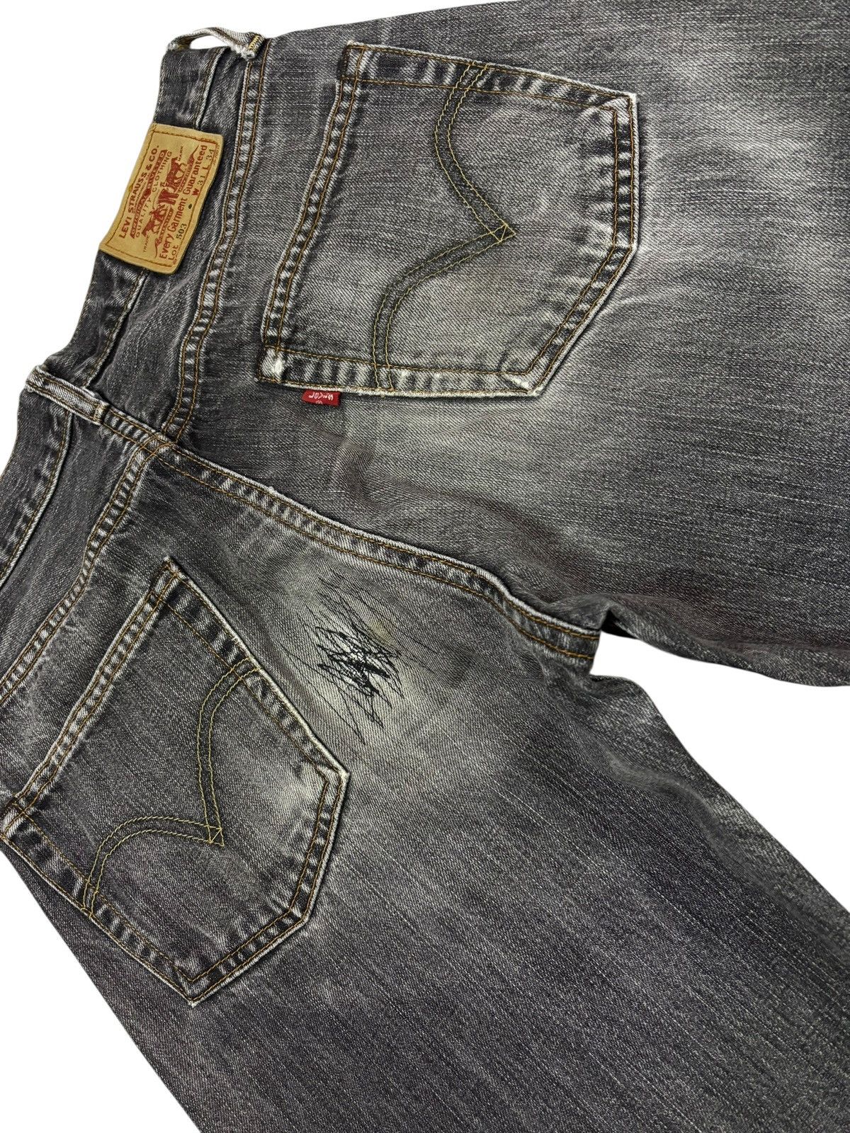 Levi's Vtg 90s Levis 503 Distressed Jeans Size US 30 / EU 46 - 5 Thumbnail