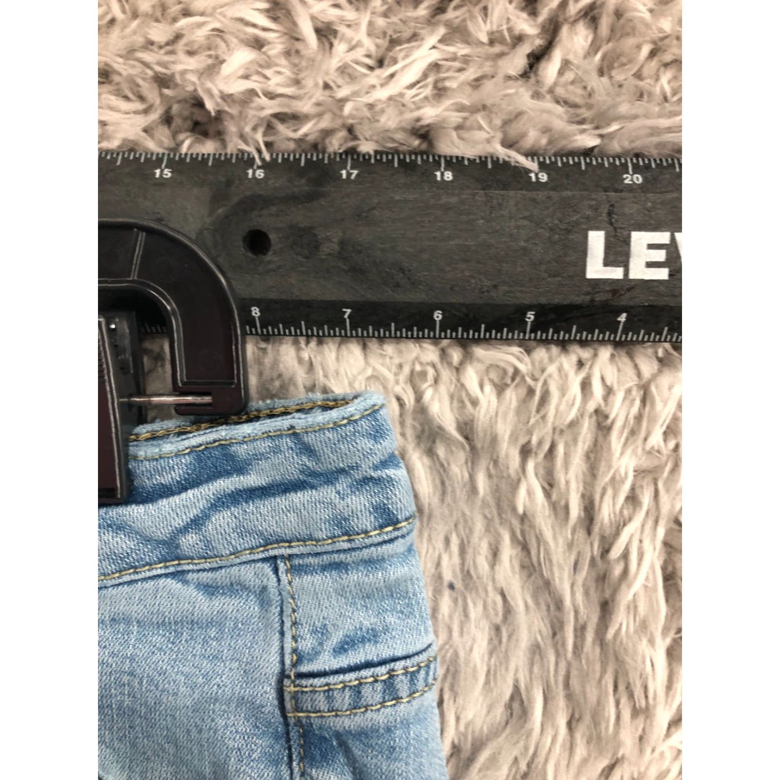 Vintage Aura Jeans 14 Womens Low Rise Light Wash Blue 5-Pocket Denim Cotton Regular Straight N/A Size 36" / US 14 / IT 50 - 2 Thumbnail