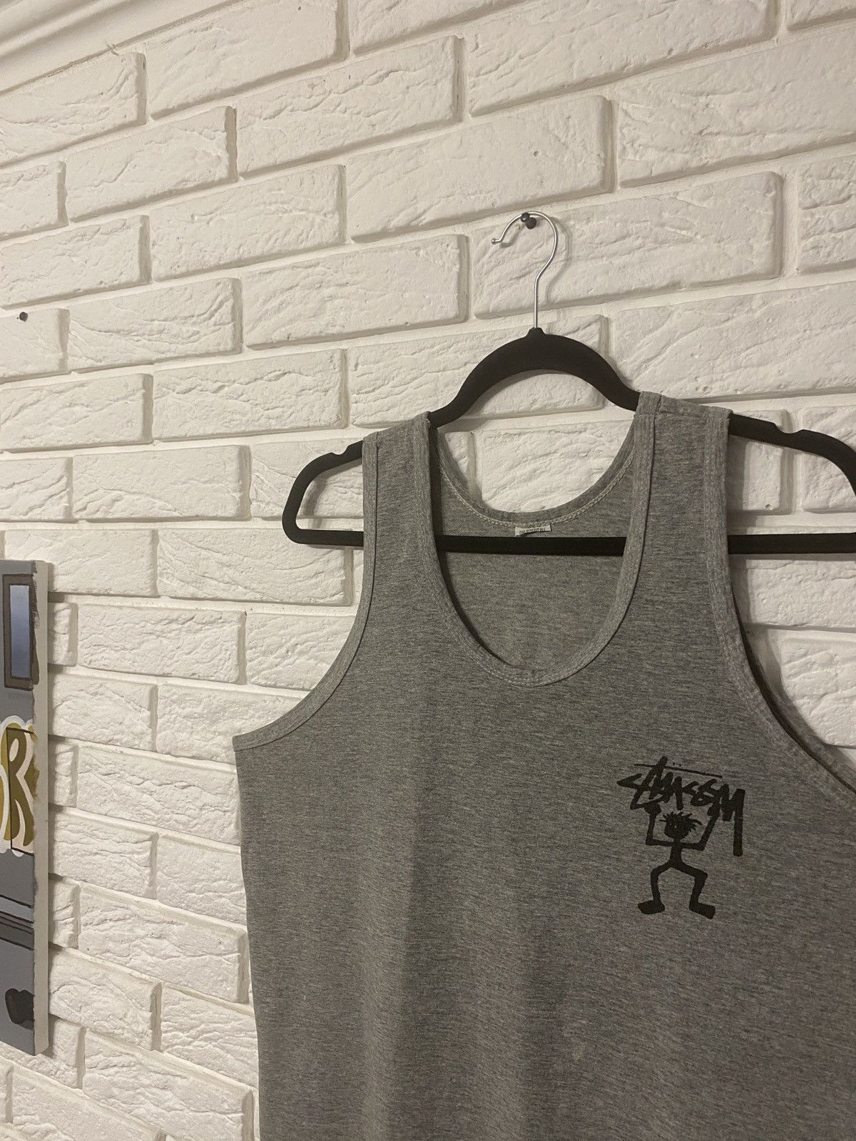 Stussy × Vintage Vintage Late 80s-Early 90s stussy big logo tshirt Size US L / EU 52-54 / 3 - 5 Thumbnail