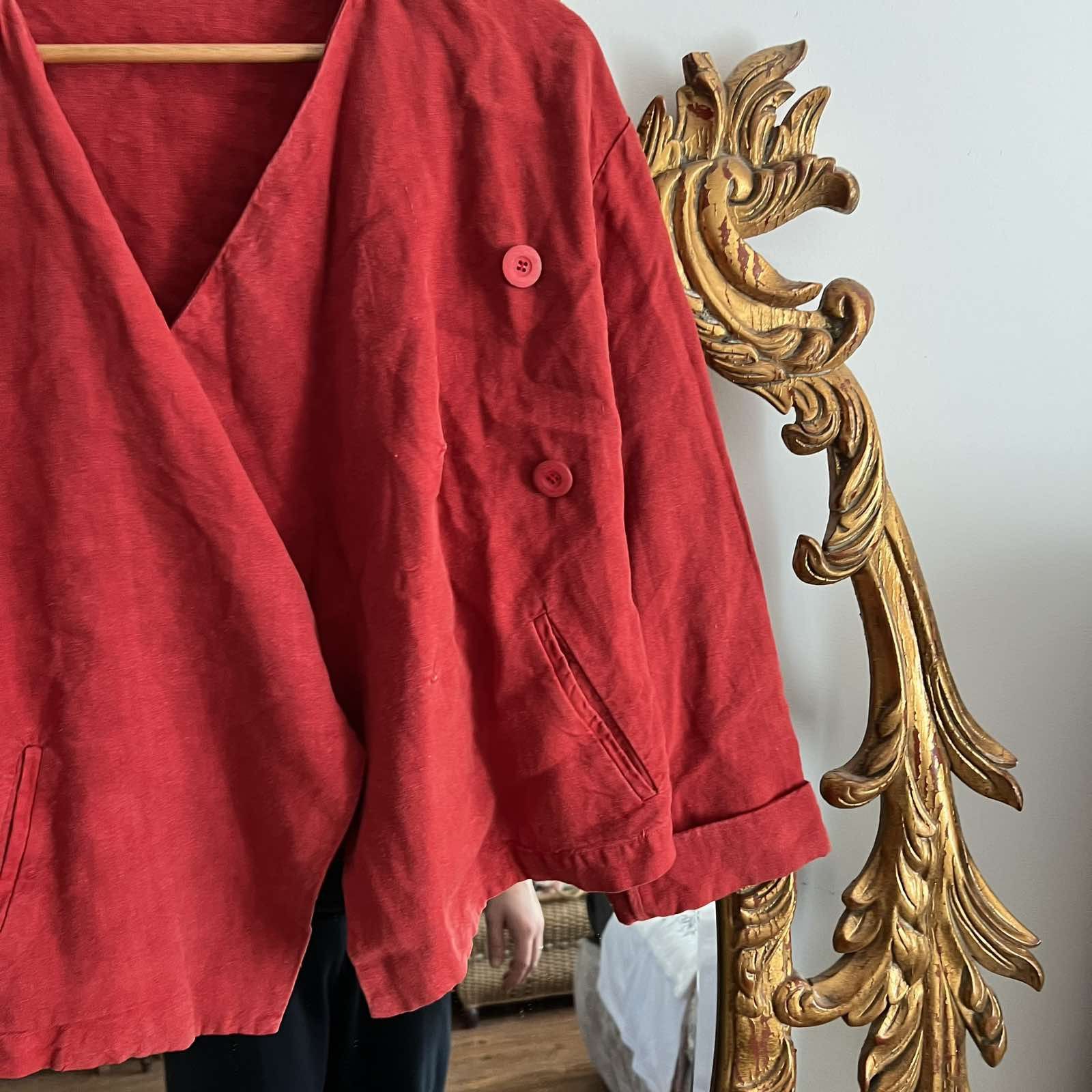 Designer × Japanese Brand Elemente Clemente Oska Linen jacket Size L / US 10 / IT 46 - 6 Thumbnail