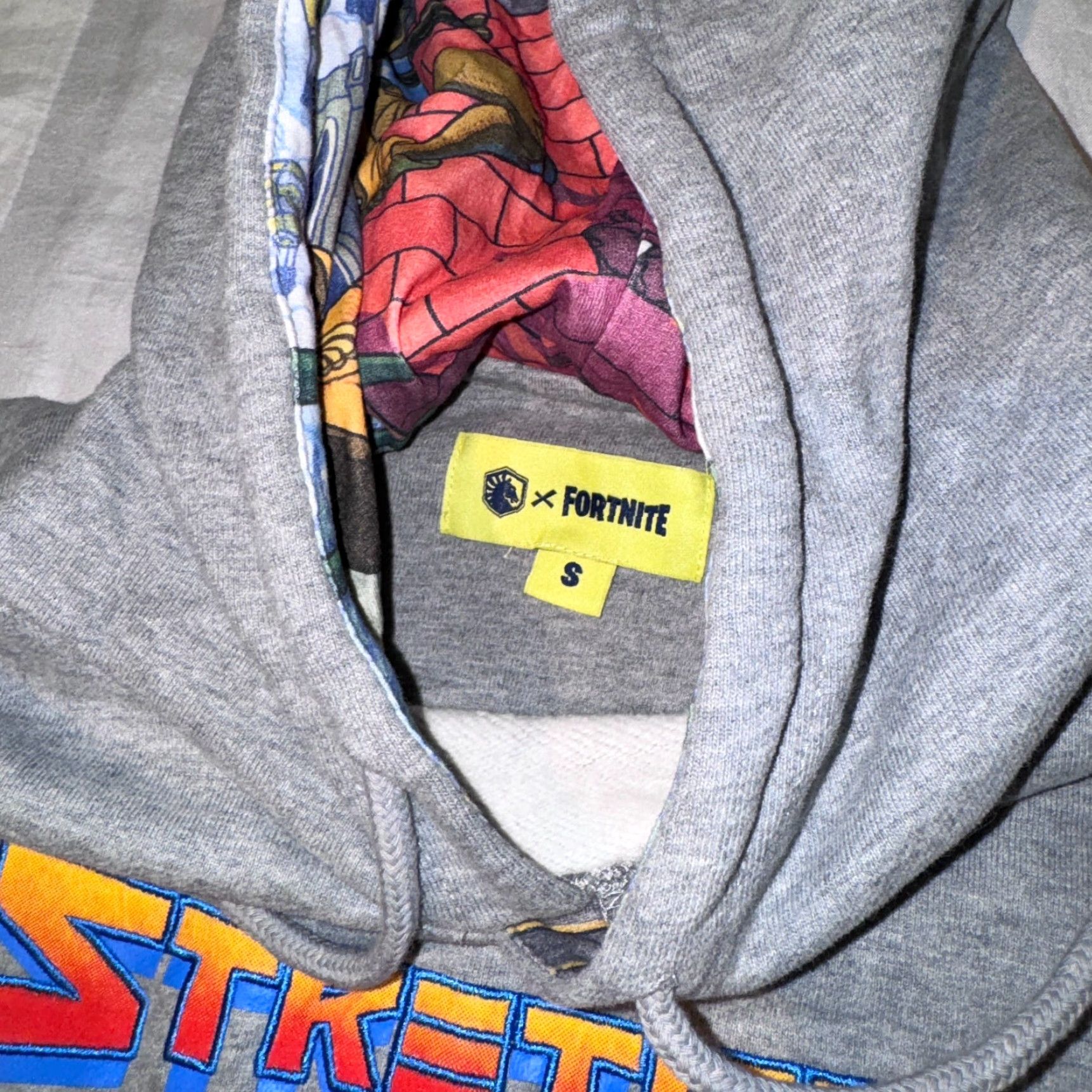 Vintage Fortnite Team Liquid x Fortnite Hoodie Sports Pullover Hooded Men S Gray Cotton Blend Embroidered Logo Size US S / EU 44-46 / 1 - 5 Thumbnail