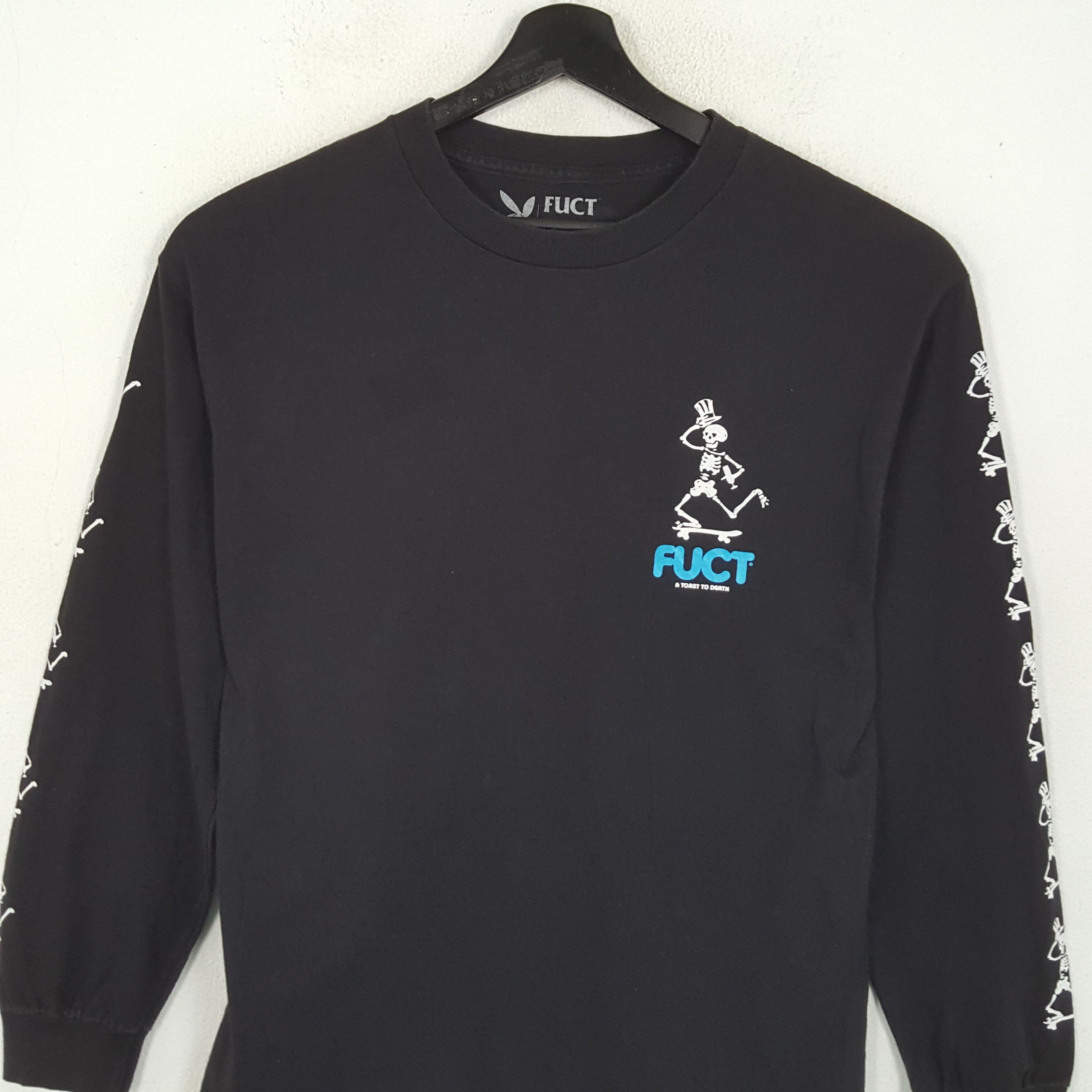 FUCT FUCT Skulls Bones Design Skater Style Long Sleeve Tshirt Size US M / EU 48-50 / 2 - 4 Thumbnail