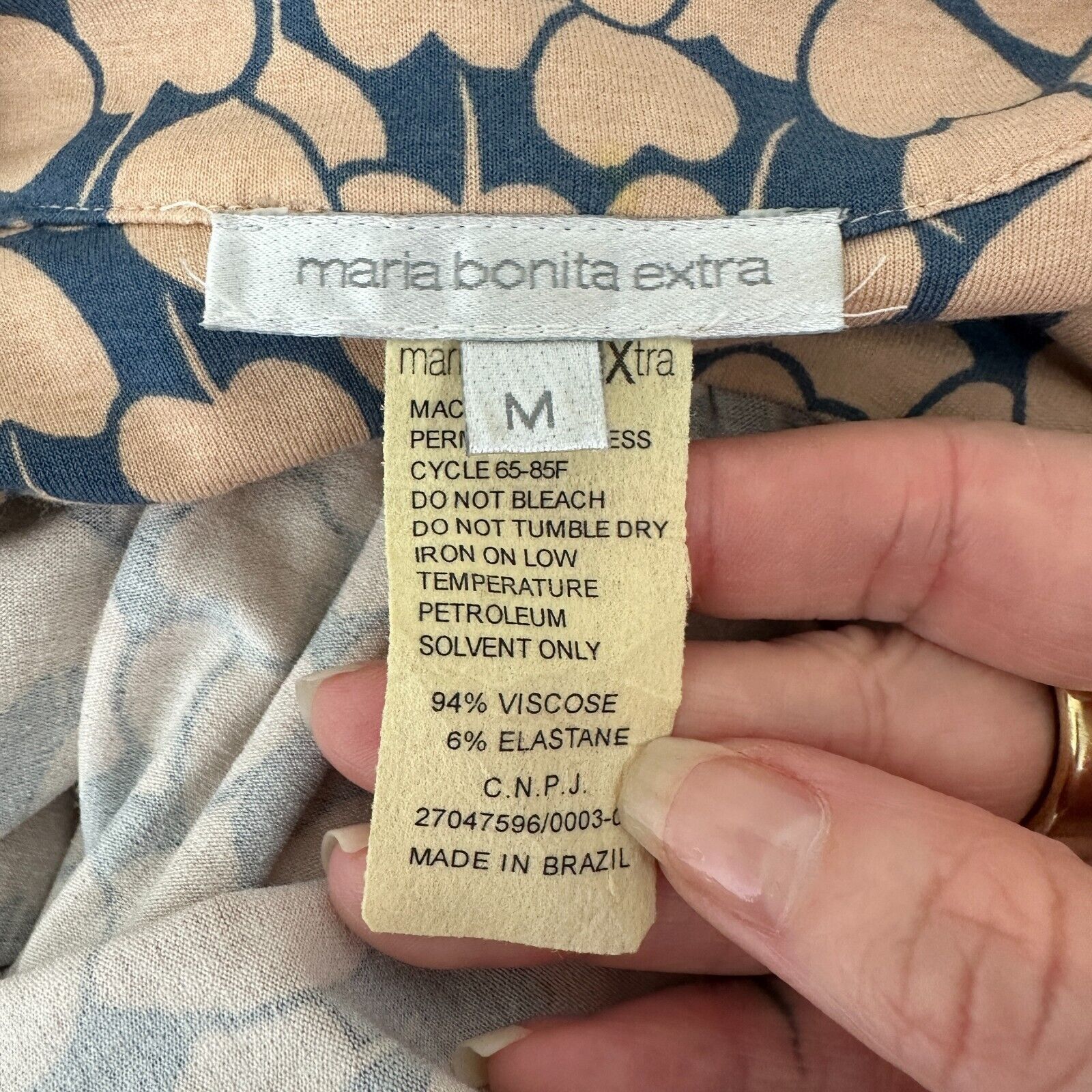 Anthropologie Maria Bonita Extra Blue Tan Heart Keyhole Front Maxi Dress M Size M / US 6-8 / IT 42-44 - 8 Thumbnail
