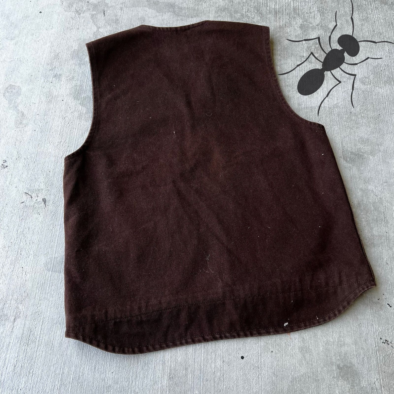 Carhartt × Vintage Carhartt V19 DKB brown work wear vest Size US M / EU 48-50 / 2 - 5 Thumbnail