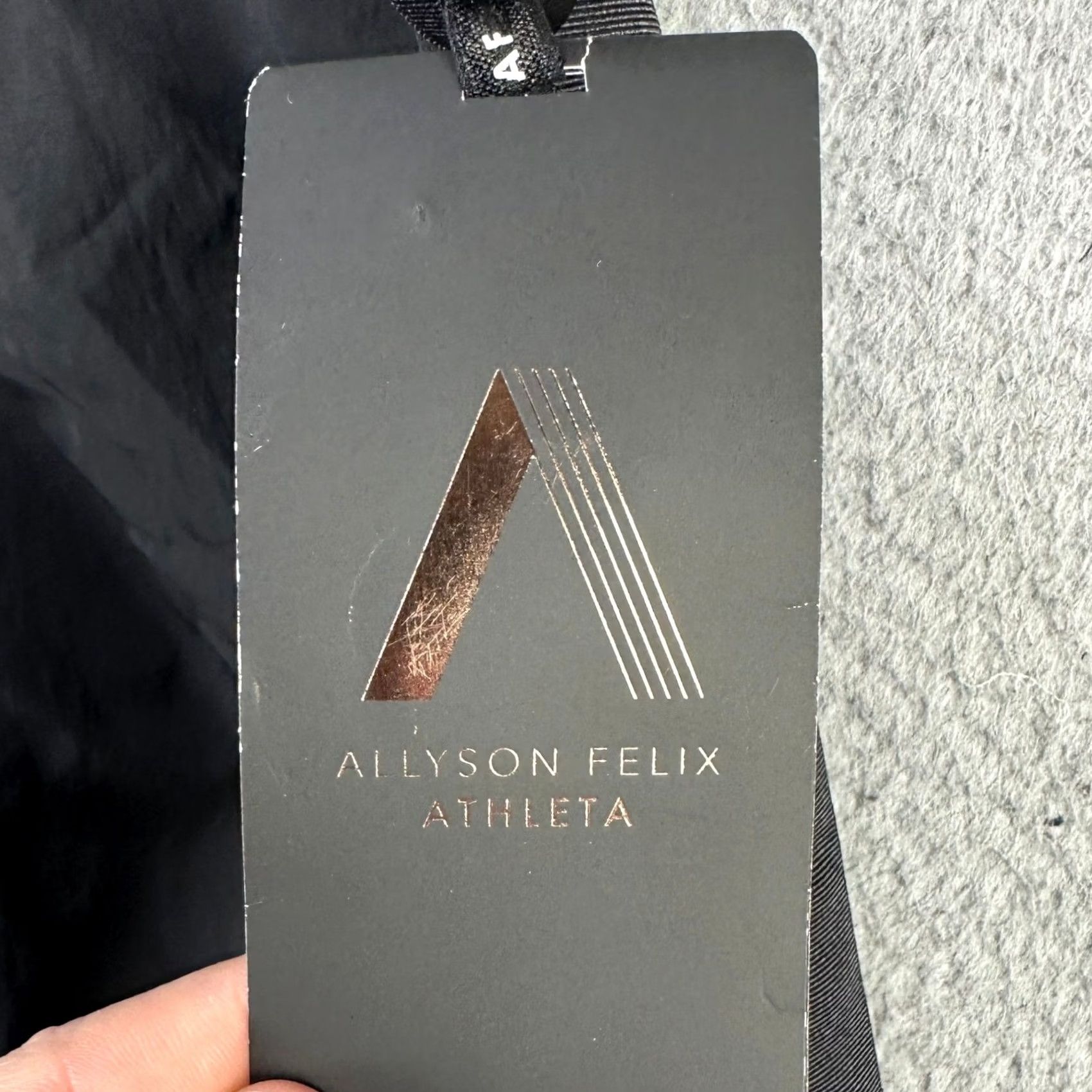 Athleta VINTAGE Athleta Allyson Felix Women Track Pants Medium Black Nylon Zip Pocket NEW Size 32" / US 10 / IT 46 - 7 Thumbnail