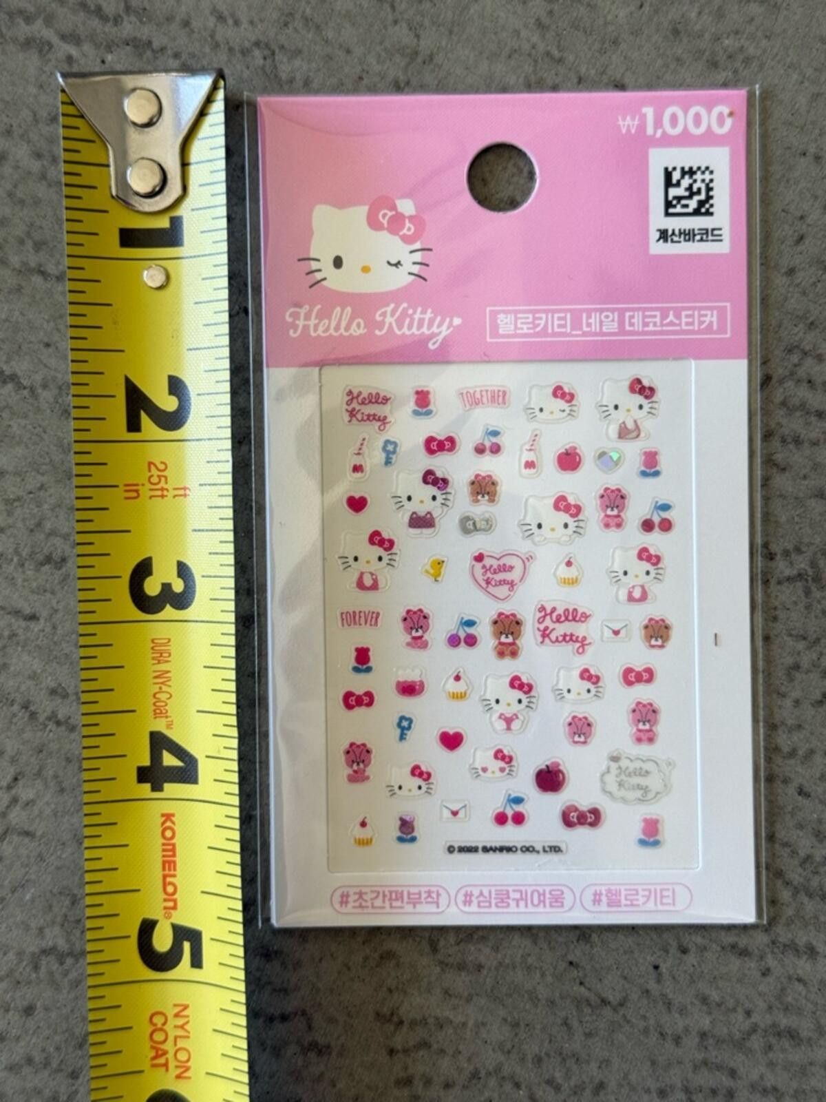 Other Hello Kitty Nail Decal Stickers / Sanrio Seoul Korea Kawaii Size ONE SIZE - 3 Thumbnail