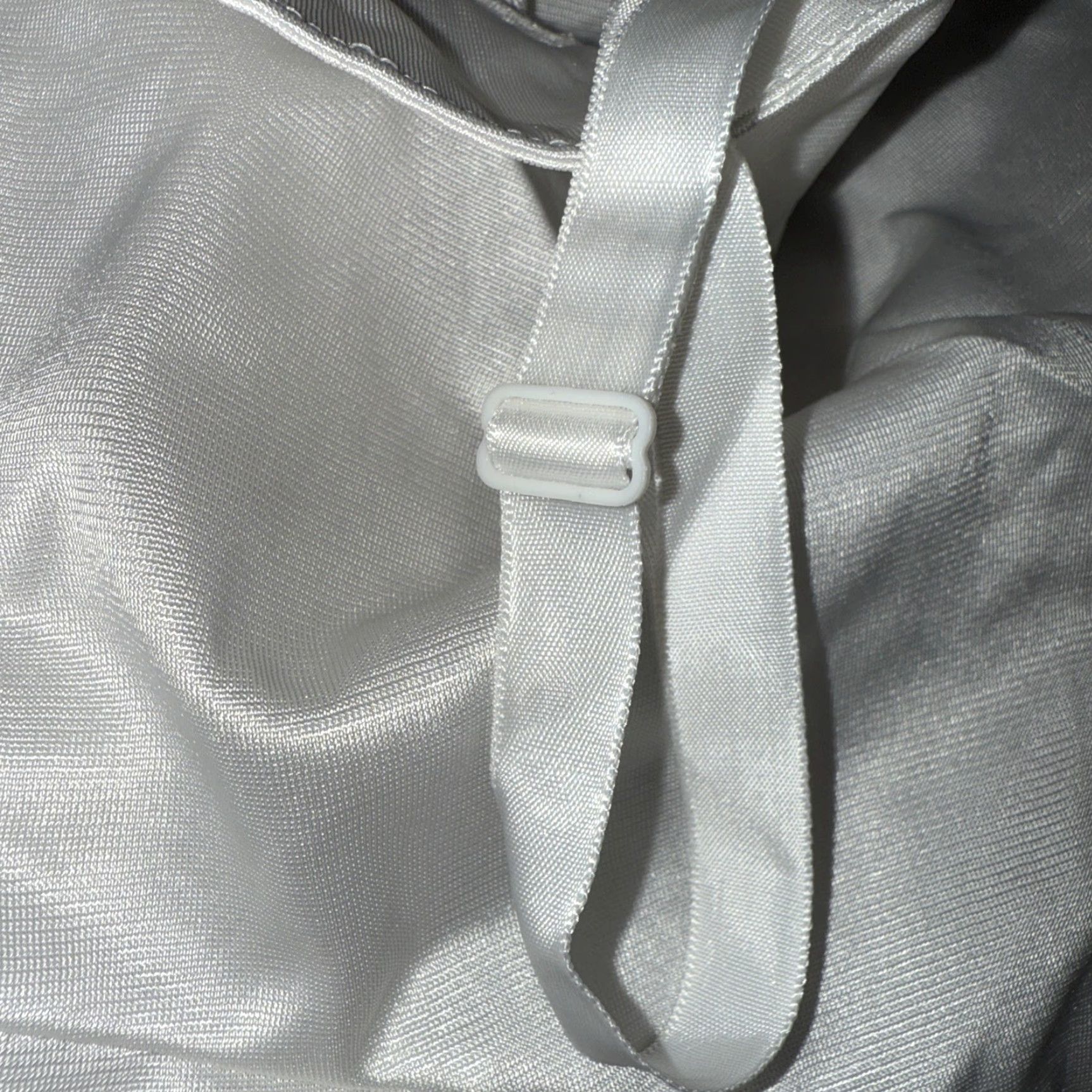 Sears VINTAGE Sears Camisole Top Slip White Nylon Anti Cling Adjustable Strap Women's Regular 42 Satin Silky Comfort Classic Lingerie Size M / US 6-8 / IT 42-44 - 3 Thumbnail