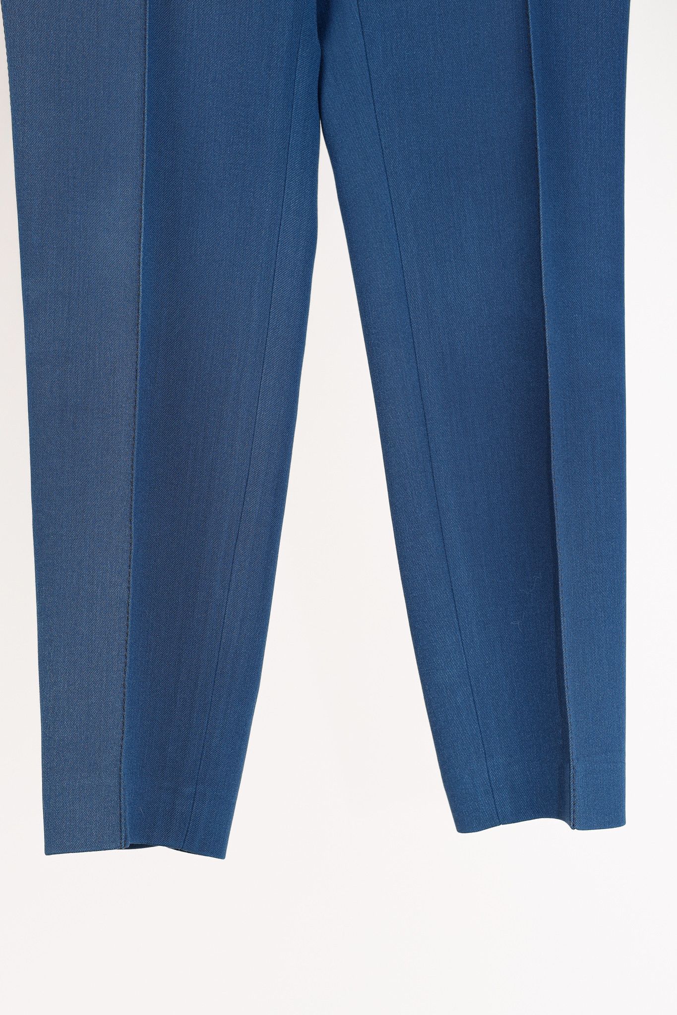 Burberry Burberry Blue Wool Silk Suiting Trousers Size 28" / US 6 / IT 42 - 5 Thumbnail