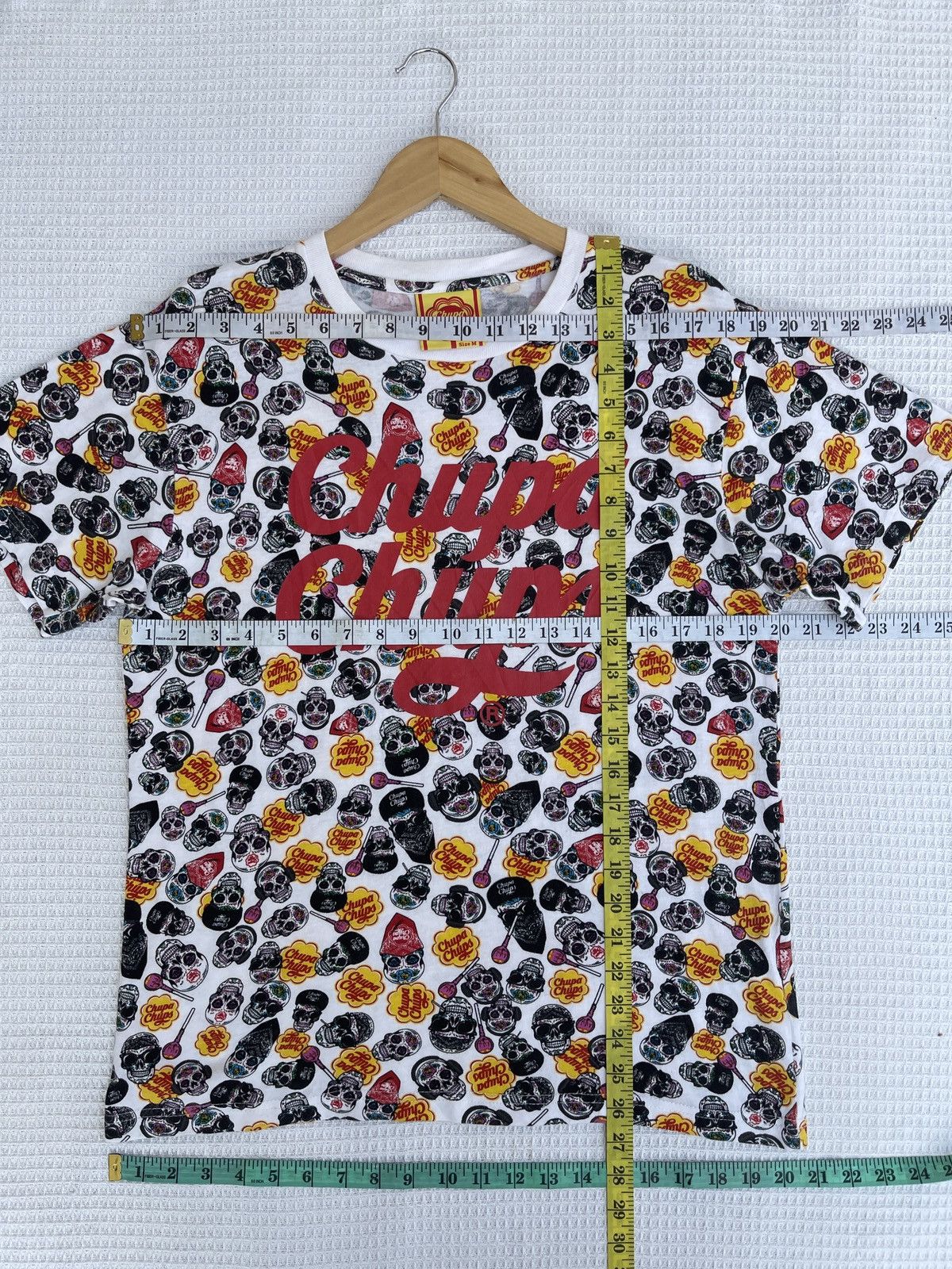 Vintage Last Drop🔥Chupa Chups Skull Lolipops Snack Promo Graphic Tee Size US M / EU 48-50 / 2 - 12 Thumbnail
