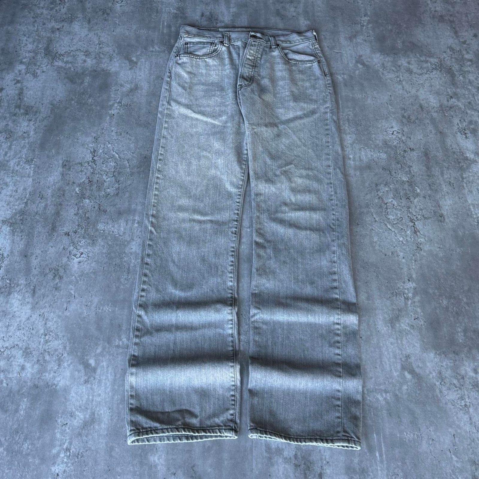 Levi's × Levi's Vintage Clothing × Vintage Vintage Y2K Levi’s 501 Faded Grey Grunge Opium Denim Jeans Size US 32 / EU 48 - 2 Thumbnail