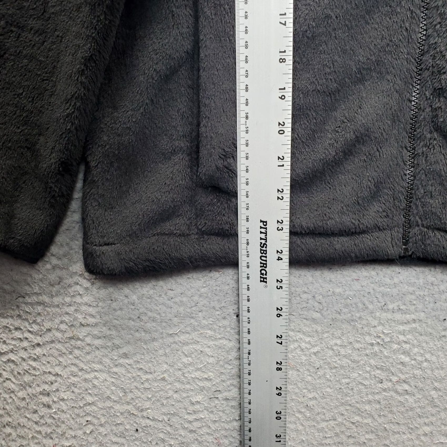 Lands' End Lands' End Cozy Fleece Jacket Womens Small Black Long Sleeve Mock Neck Full Zip Size S / US 4 / IT 40 - 3 Thumbnail