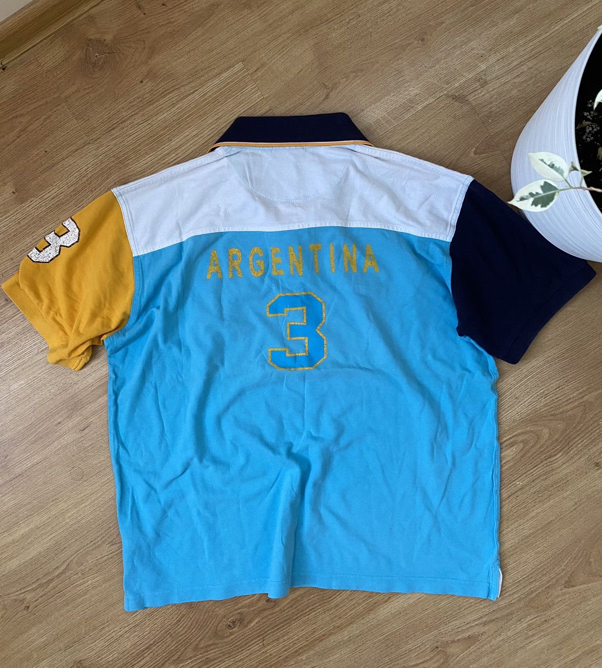 Polo Ralph Lauren × Vintage Polo Ralph Lauren style Argentina distressed rugby polo Size US XL / EU 56 / 4 - 10 Thumbnail