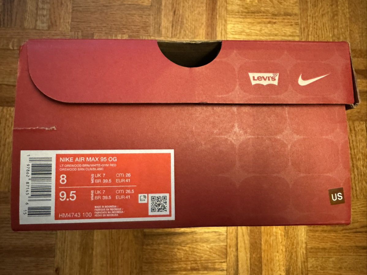 Levi's × Nike Nike Air Max 95 Levi White Size US 8 / EU 41 - 6 Thumbnail