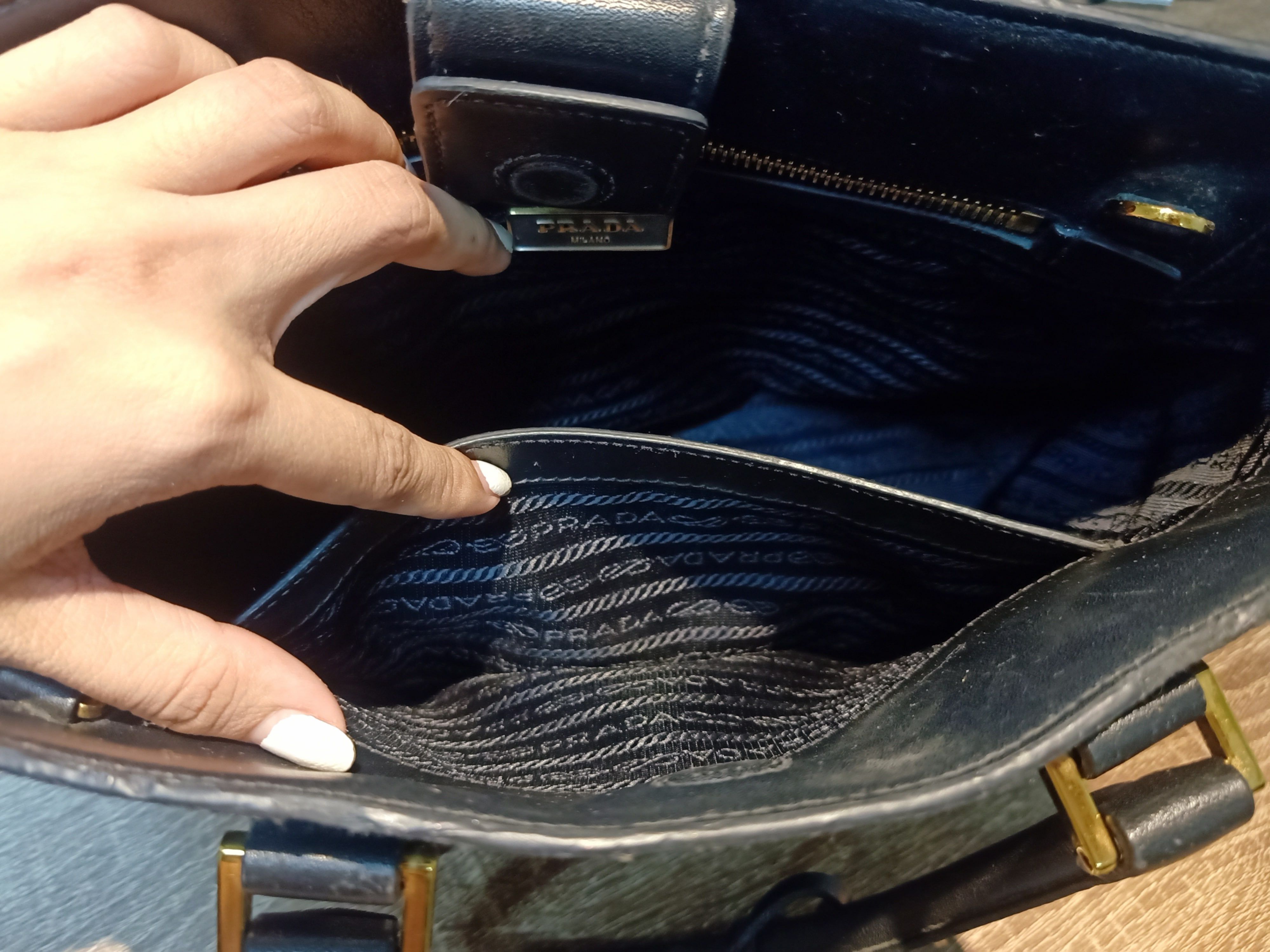 Prada Prada Saffiano Leather Bag Size ONE SIZE - 7 Thumbnail