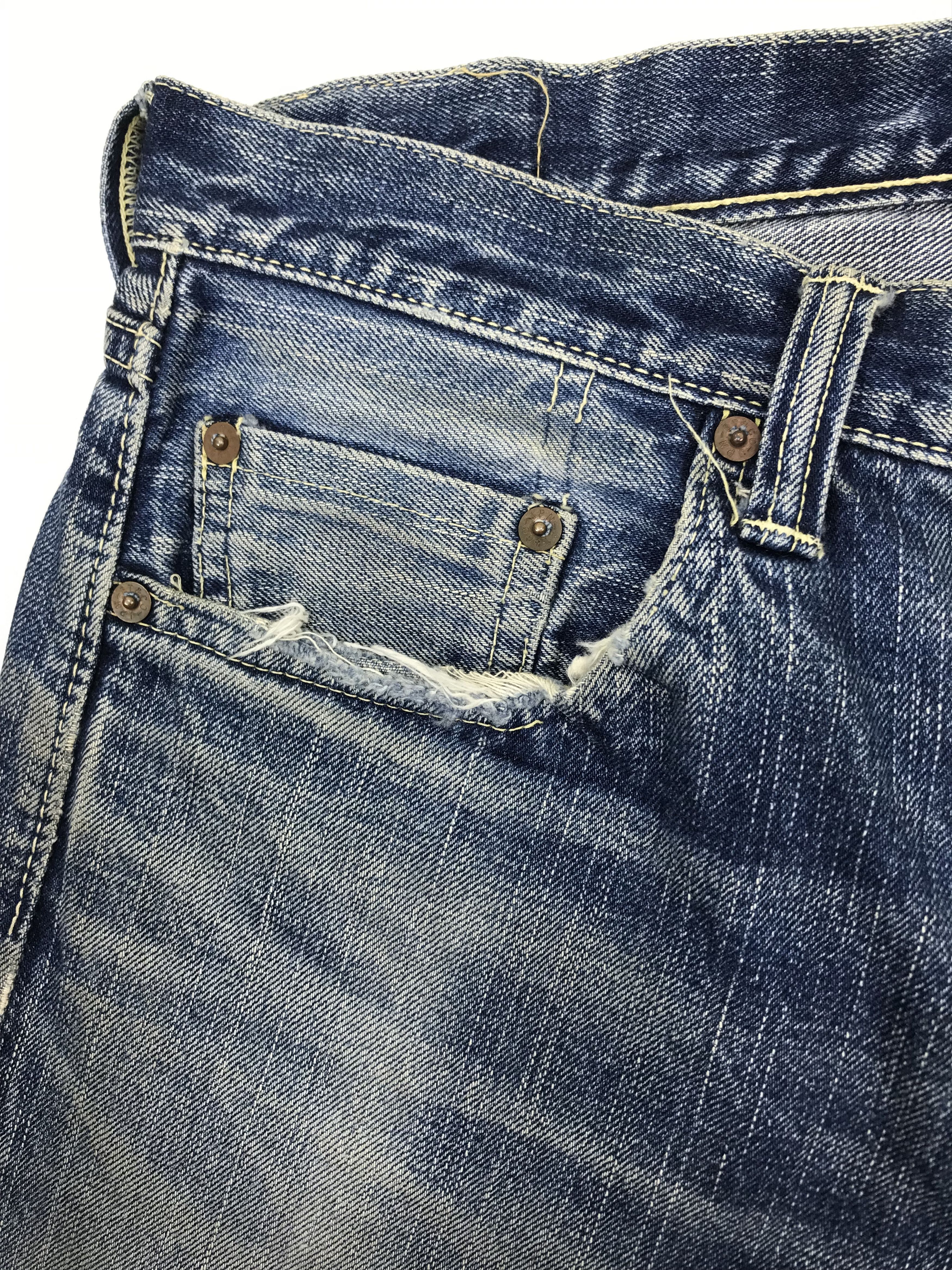 Eternal Vintage Eternal Faded Blue Washed Selvedge Jeans Size US 31 - 12 Thumbnail