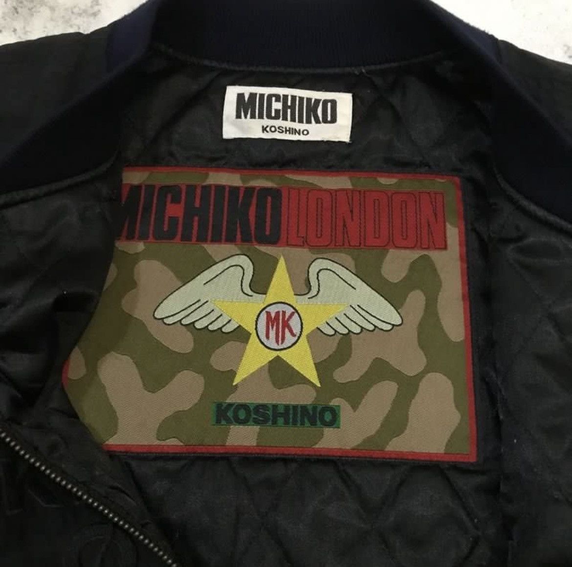 Japanese Brand × Michiko Koshino London × Vintage Michiko London Koshino Bomber Jacket Size US M / EU 48-50 / 2 - 4 Thumbnail