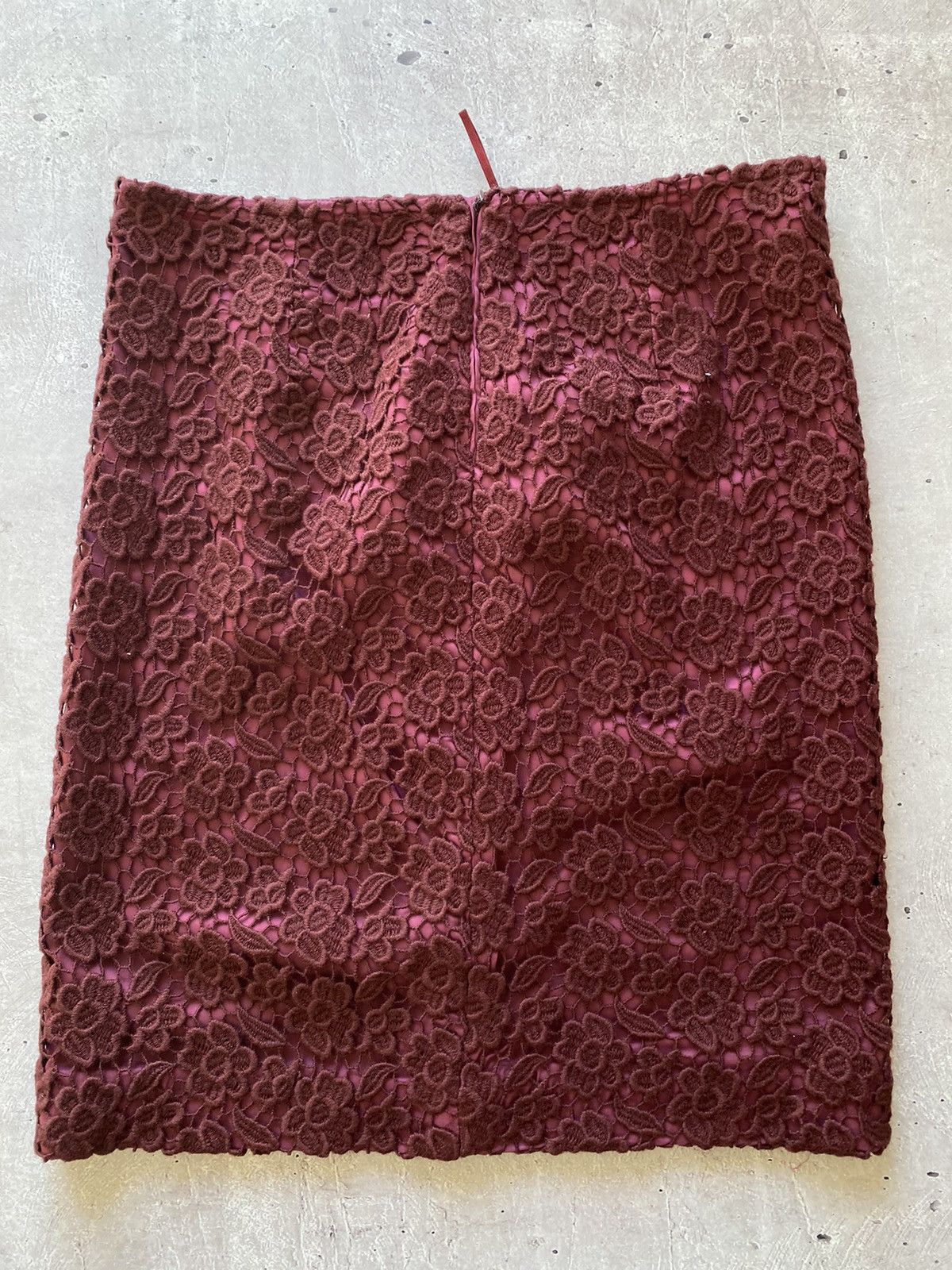 Max Mara Luxury Weekend Max Mara Wool Rose Floral Midi Skirt Size 10 Size 32" / US 10 / IT 46 - 8 Thumbnail