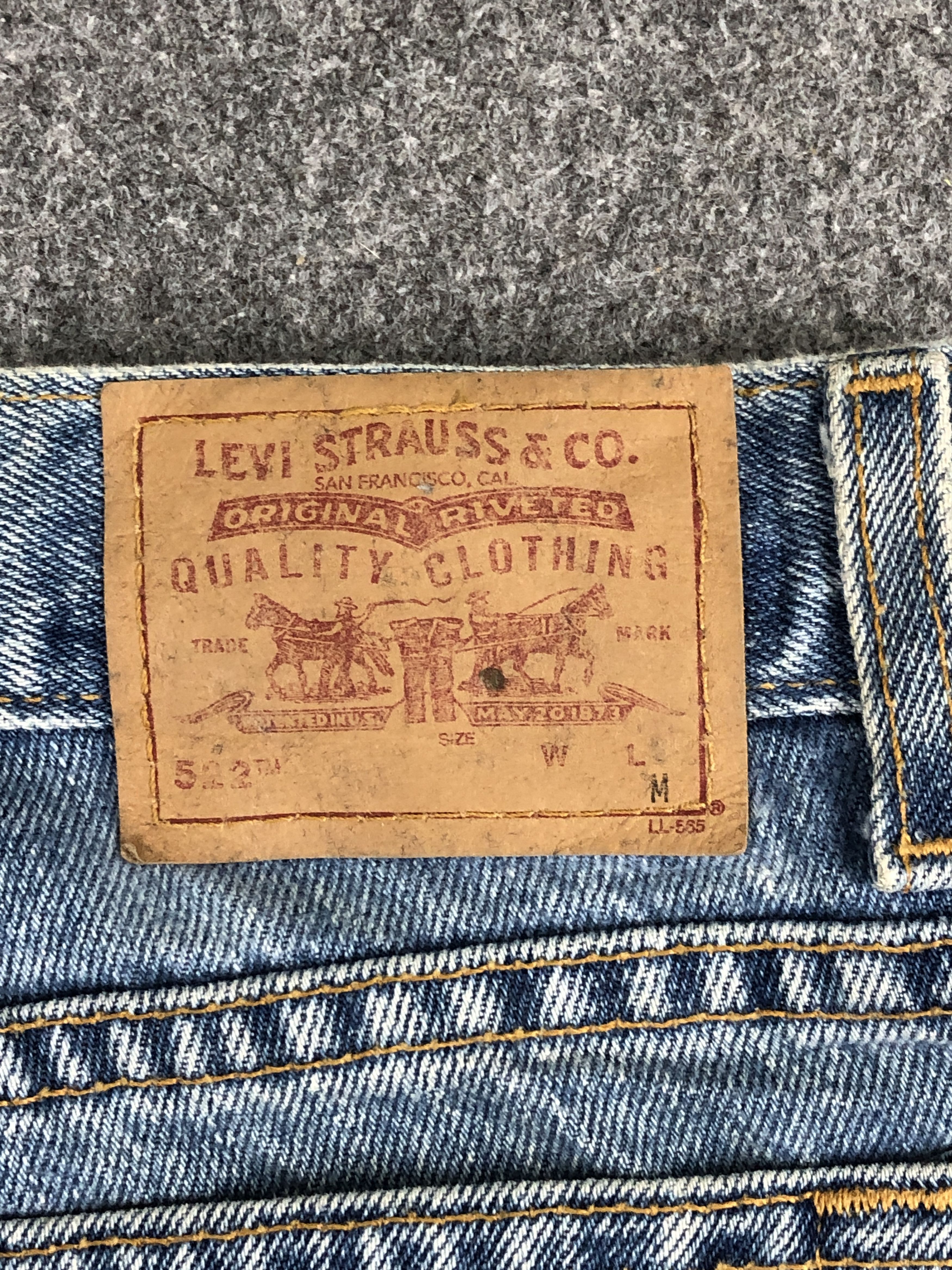 Levi's Vintage 90s Levi's 522 Superlow Loose Fit Jeans DP2238 Size US 31 - 5 Thumbnail
