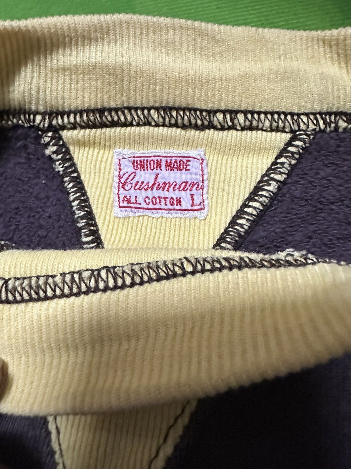 Cushman Vtg 50s-60s repro double v Cushman sweatshirt 2 town Size US L / EU 52-54 / 3 - 3 Thumbnail