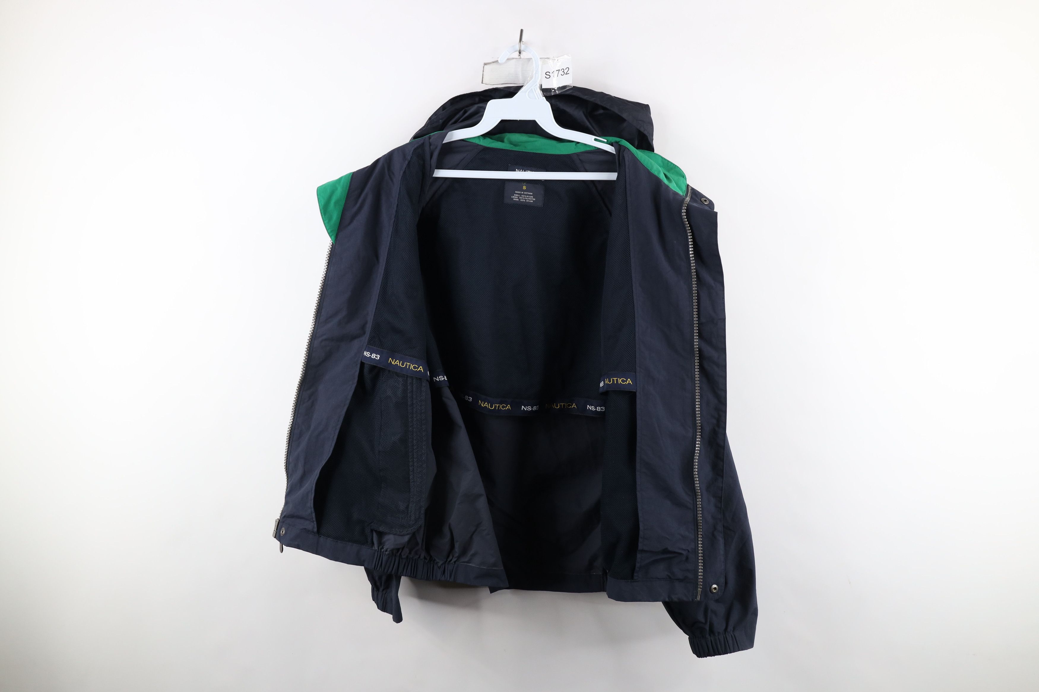 Nautica × Vintage Vintage 90s Nautica Hooded Sailing Windbreaker Jacket Size US S / EU 44-46 / 1 - 8 Thumbnail
