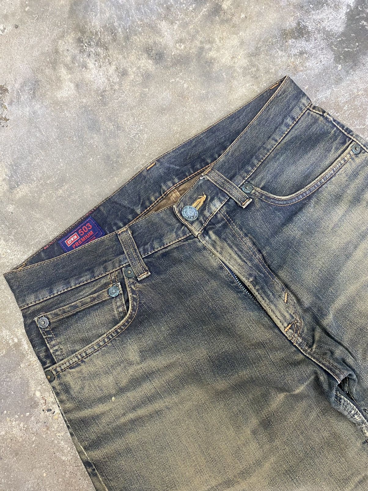 Edwin × Japanese Brand × Vintage Edwin 503 blue jeans wash japanese brand Size US 30 / EU 46 - 4 Thumbnail