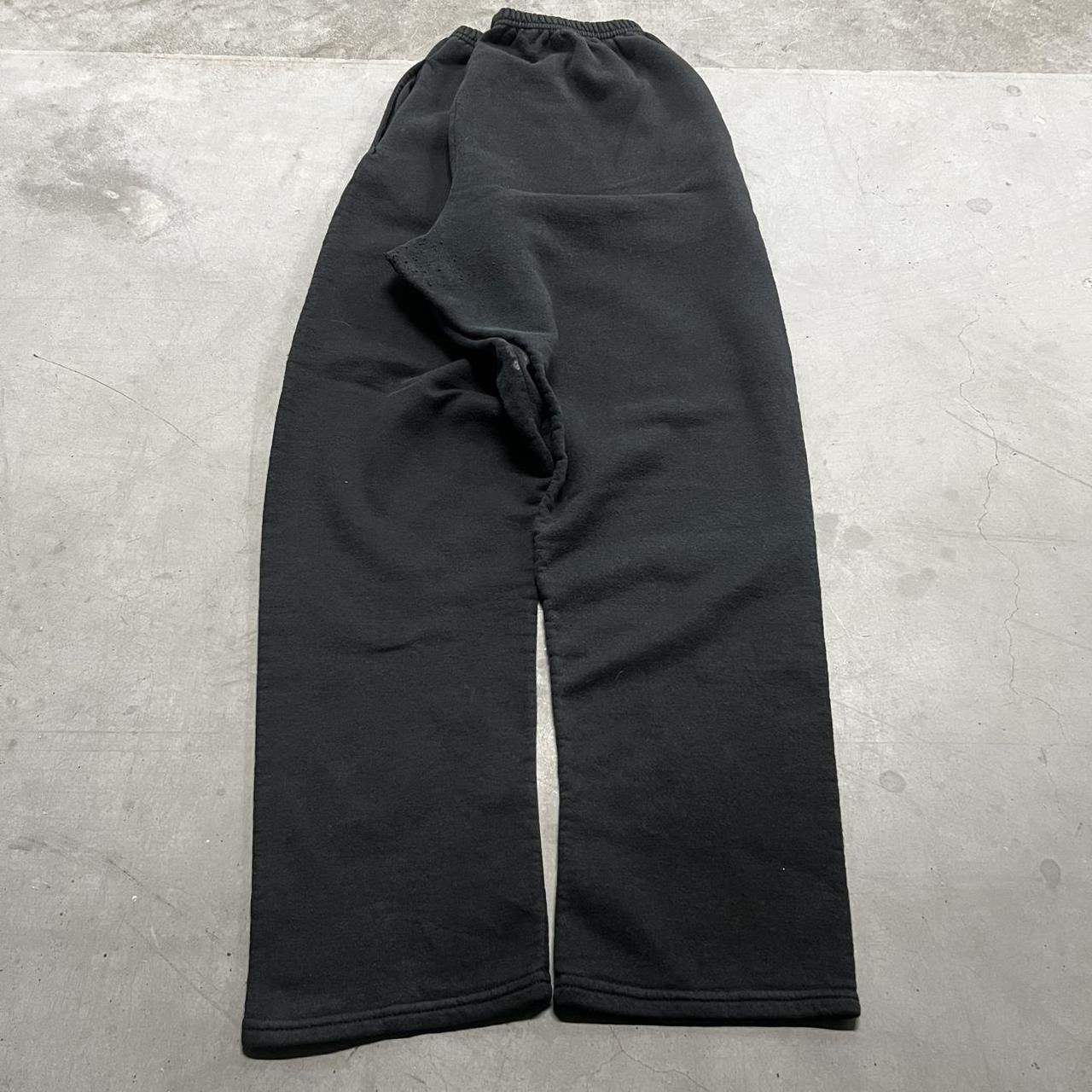 Japanese Brand × Vintage Vintage Y2K/2000s Black Grunge Sweatpants! Size US 36 / EU 52 - 5 Thumbnail