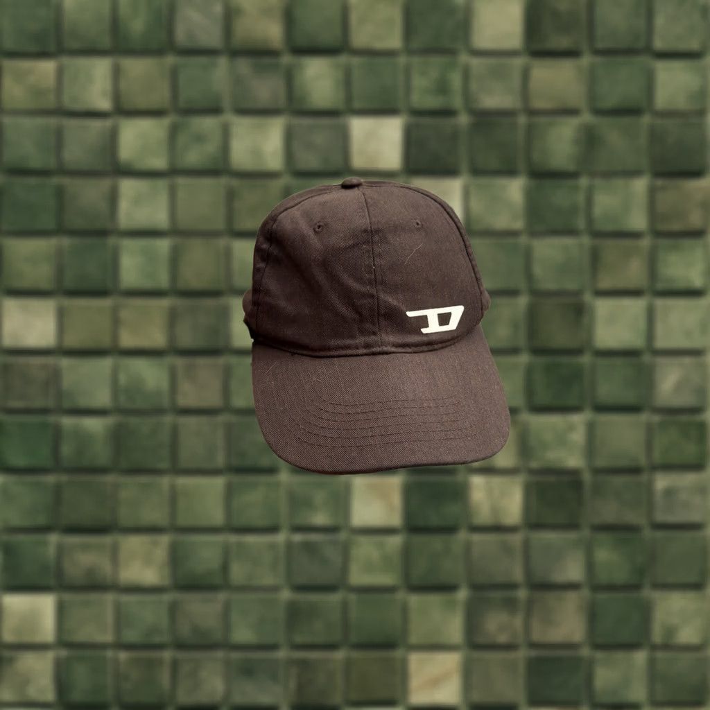 Diesel VINTAGE Diesel Trucker Hat Brown One Size Mens 90s Retro Cap Cap Size ONE SIZE - 1 Thumbnail