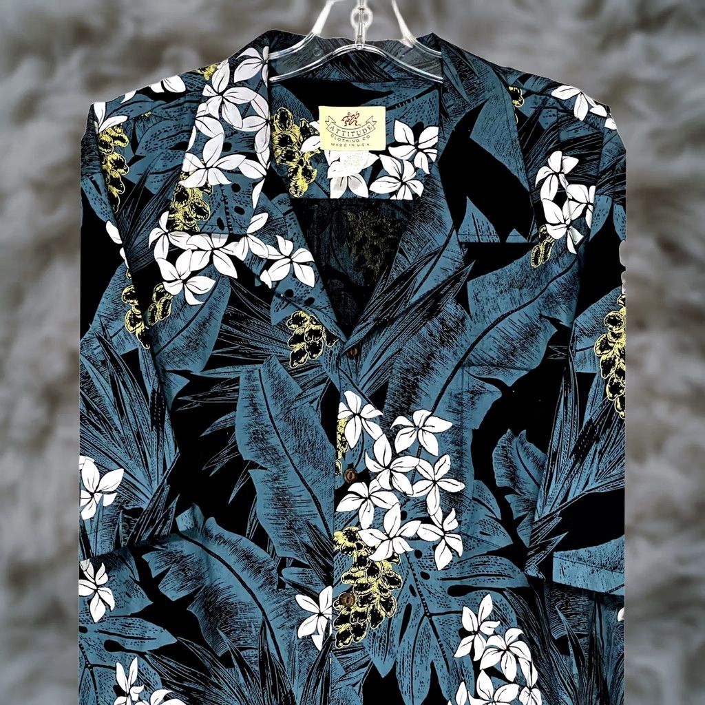 Vintage VINTAGE Attitude Clothing Co. Button Shirt Mens 3XL Floral Tropical Vacation Hawaiian Shirt Men 3XL Blue Floral Tropical Holiday Casual Mens Size US XXL / EU 58 / 5 - 1 Thumbnail